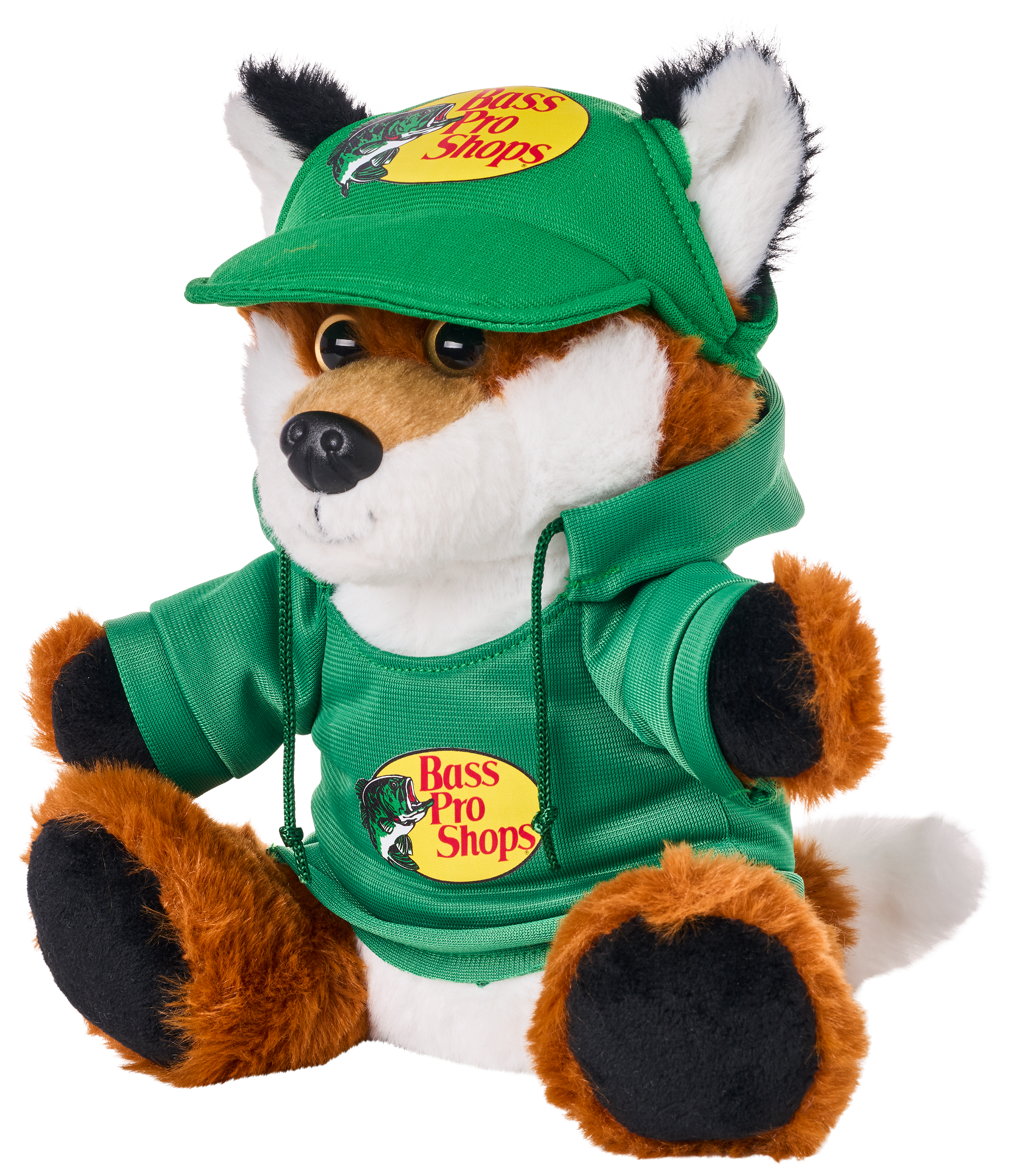 Bass Pro Shops Plush Stuffed Fox with Hoodie and Cap