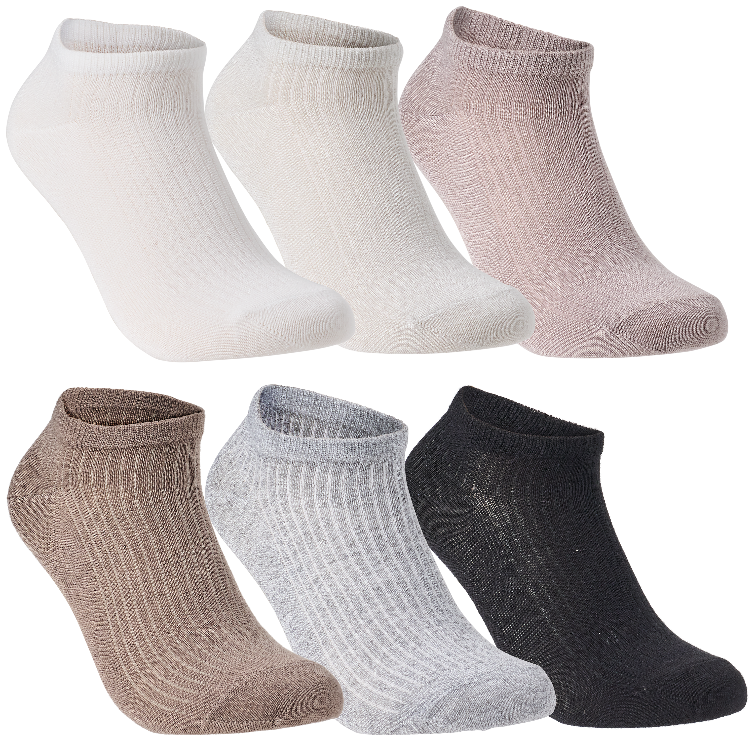 Image of Natural Reflections No-Show Socks for Ladies