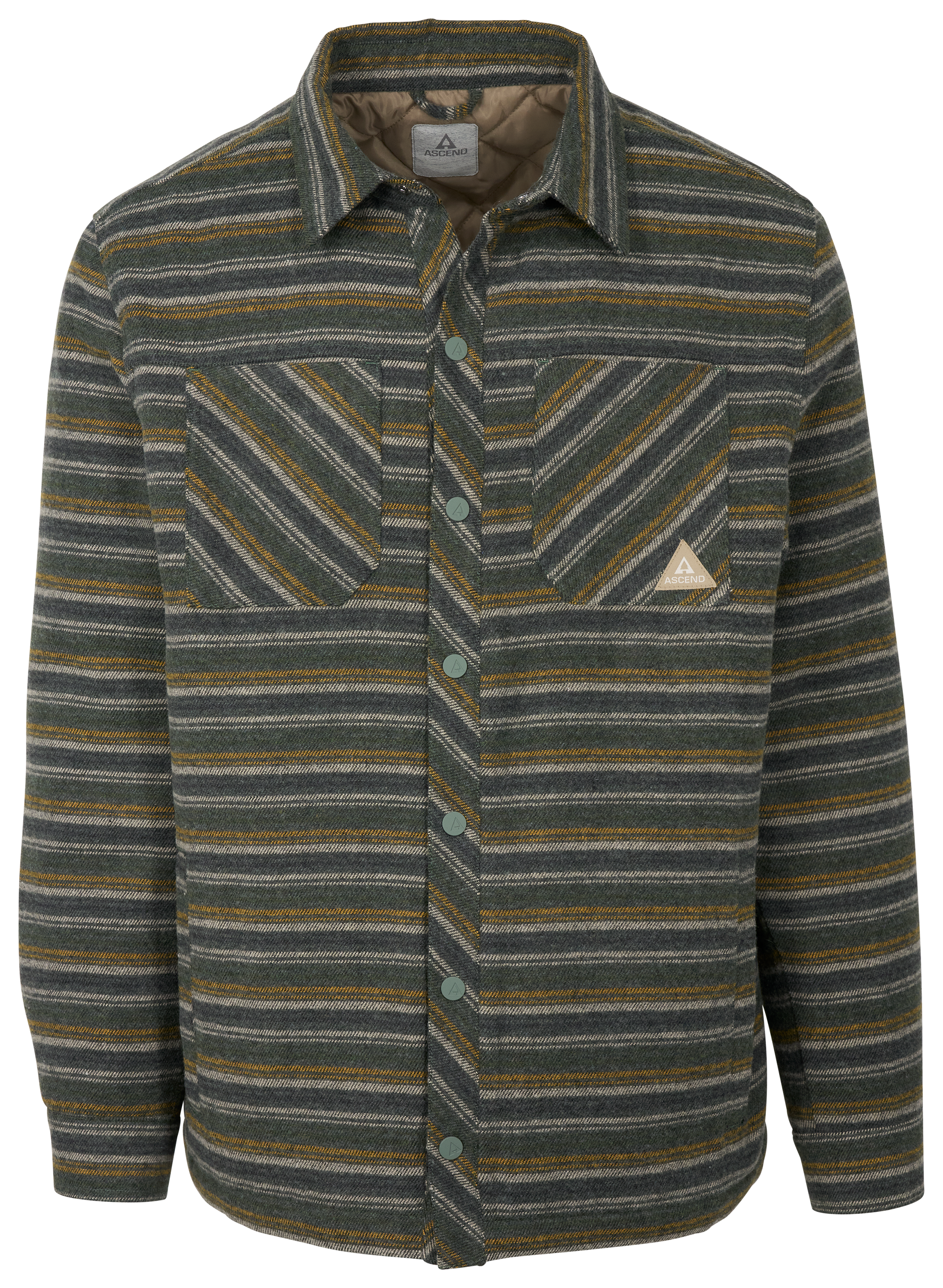 Image of Ascend Two Rivers Long-Sleeve Shirt Jacket - Balsam Green - L