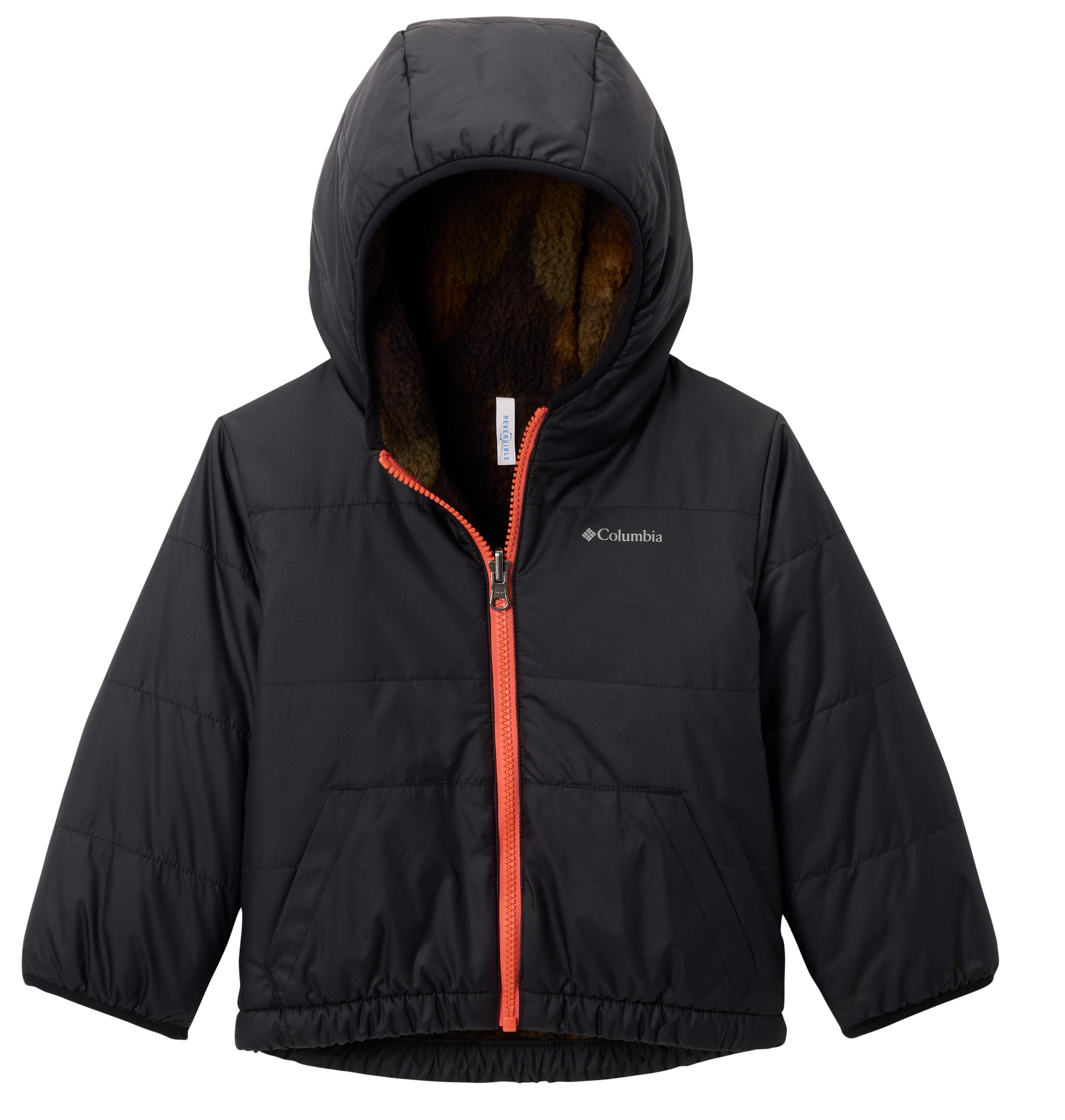 Image of Columbia Double Trouble III Jacket for Toddlers - Black/Timberwolf - 4T