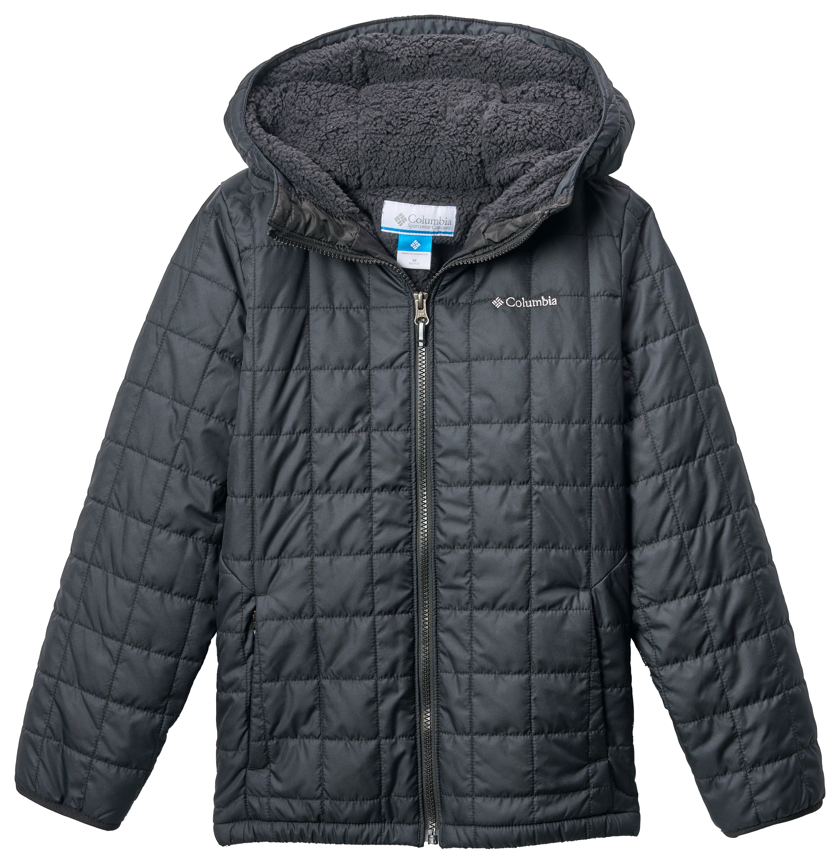 Image of Columbia Rugged Ridge II Sherpa-Lined Jacket for Kids - Black - XL