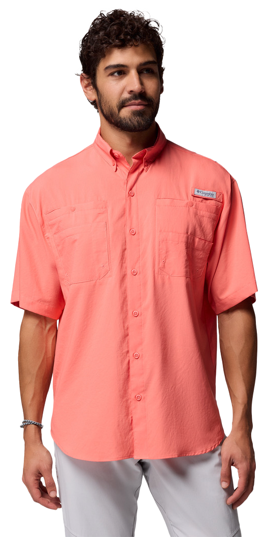 Image of Columbia Tamiami II Short-Sleeve Button-Down Shirt - Melonade