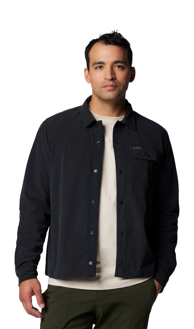Image of Columbia Flare Gun Corduroy Long-Sleeve Shirt - Black - 2XL