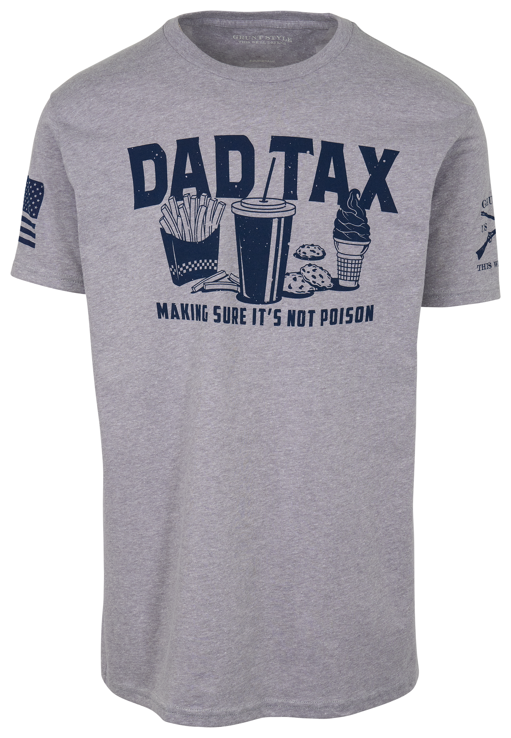 Image of Grunt Style Dad Tax Short-Sleeve T-Shirt - Gray