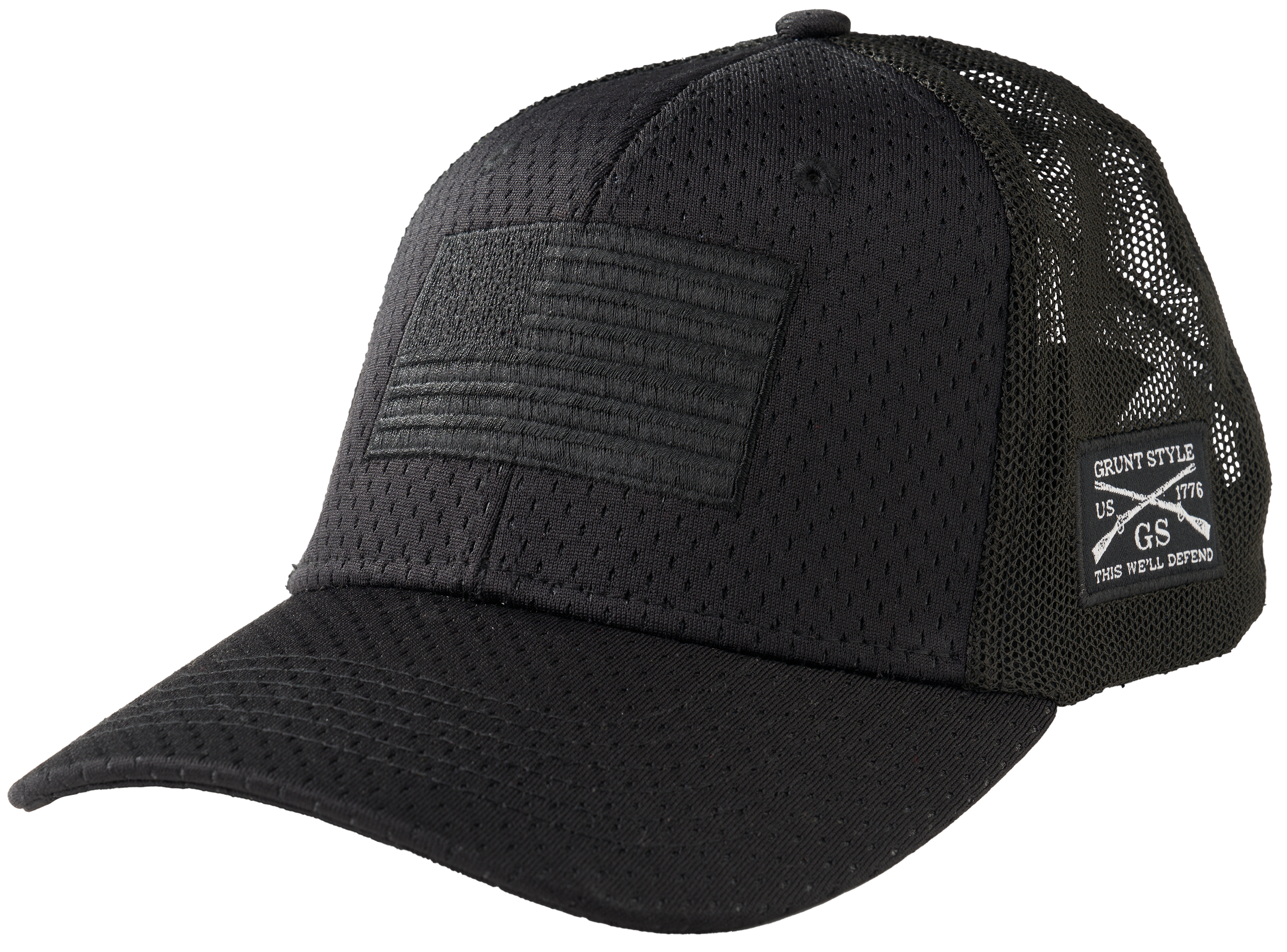Image of Grunt Style Blackout Flag Stretch-Fit Cap