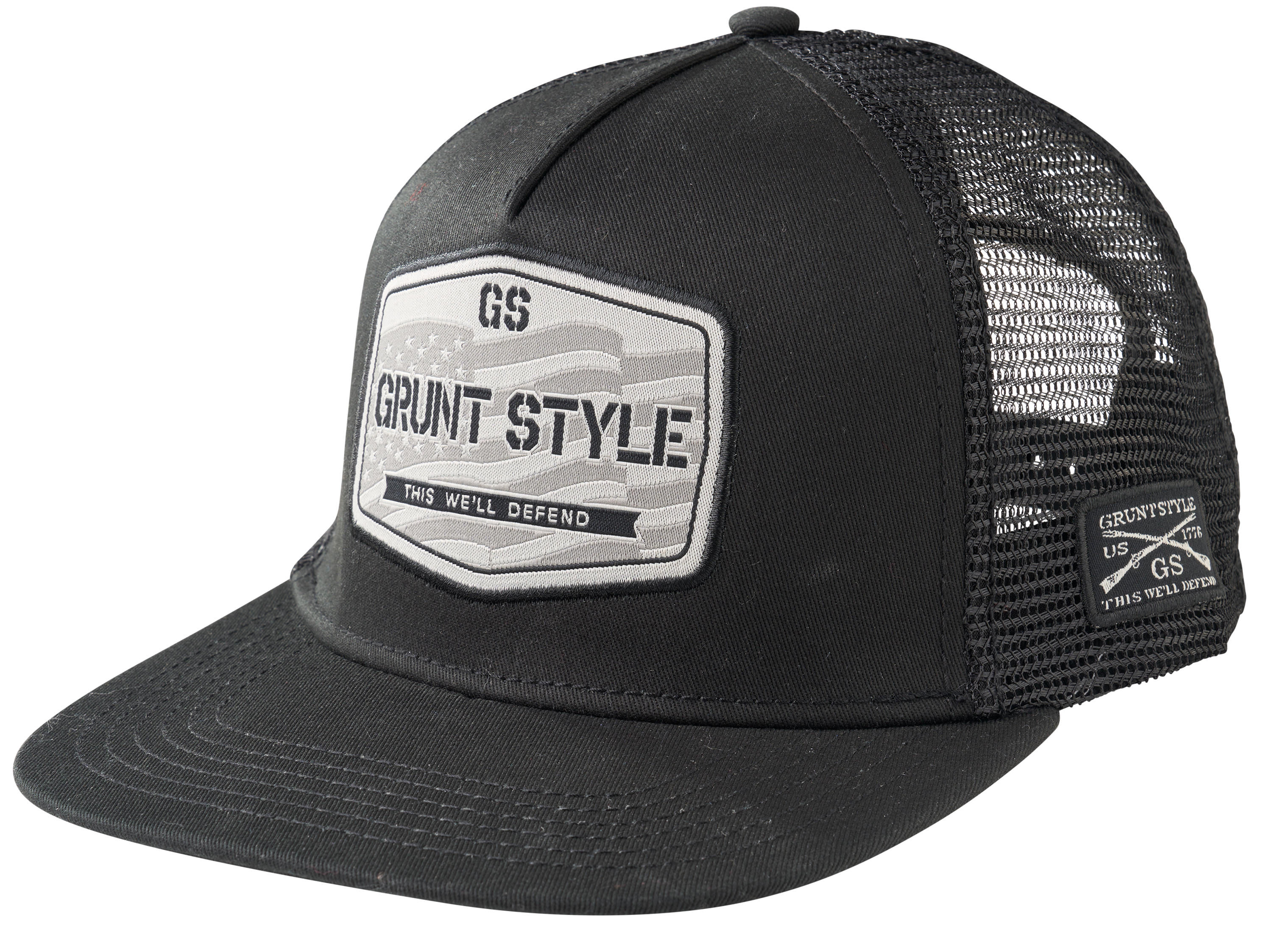 Image of Grunt Style Old Glory Patch Flat-Bill Cap