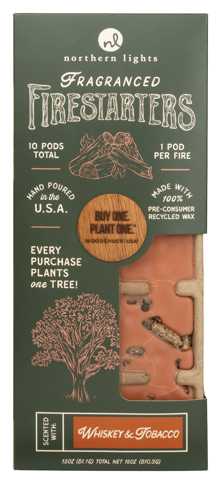 Image of Northern Lights Candles Fragranced Firestarters 10-Pack