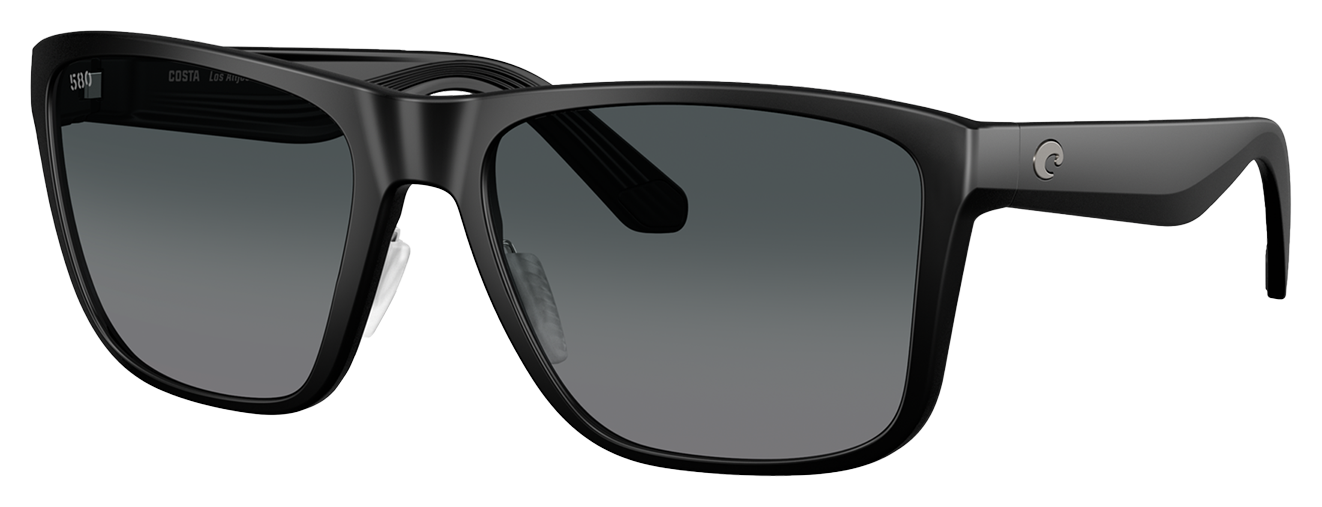 Costa Del Mar Los Alijos 580G Glass Polarized Sunglasses - Matte Black/Gray Gradient - X-Large