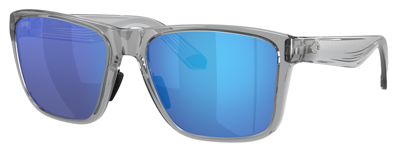 Costa Del Mar Los Alijos 580G Glass Polarized Sunglasses - Crystal Gray/Blue Mirror - X-Large