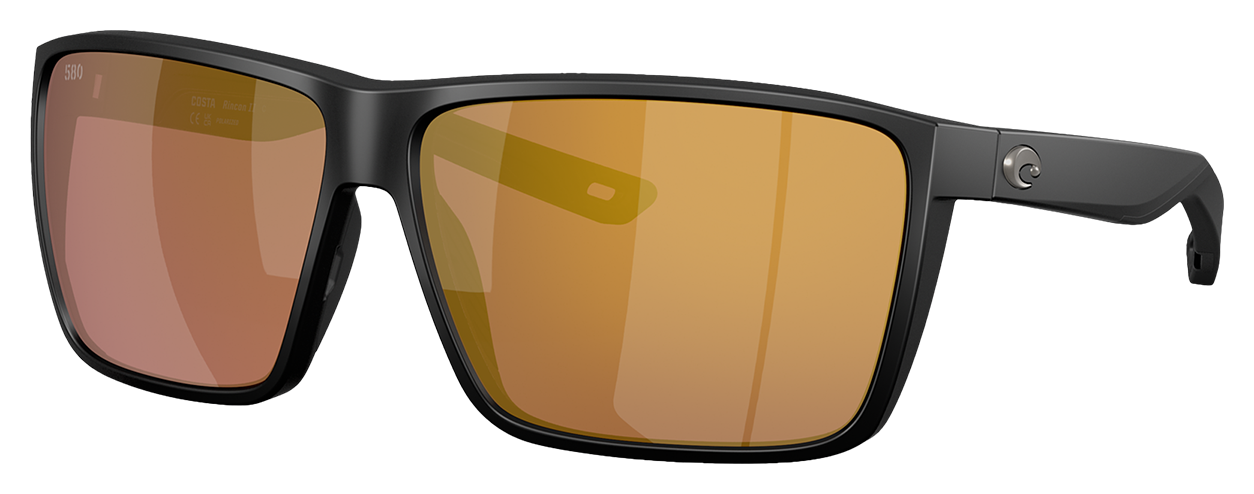 Costa Del Mar Rincon II 580G Glass Polarized Sunglasses - Gold Mirror/Matte Black