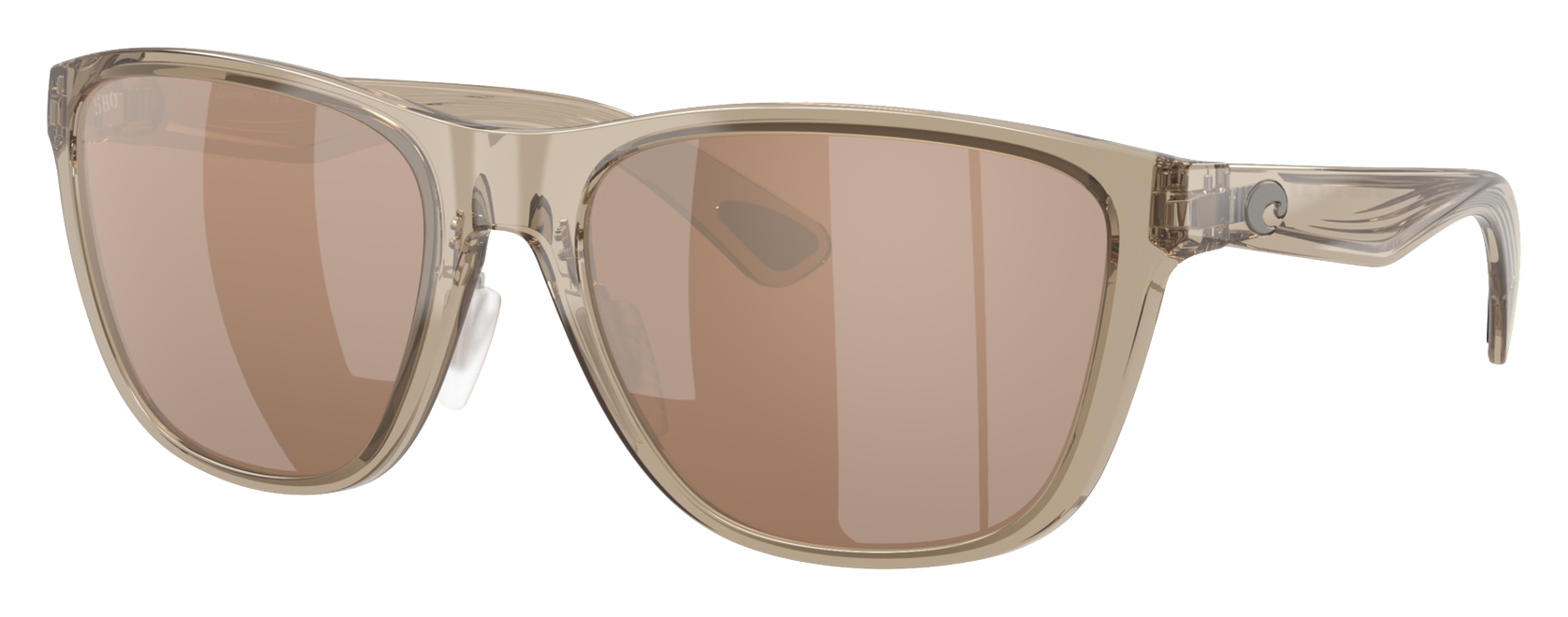 Image of Costa Del Mar Corrientes 580G Glass Polarized Sunglasses - Taupe/Copper Silver Mirror - Large