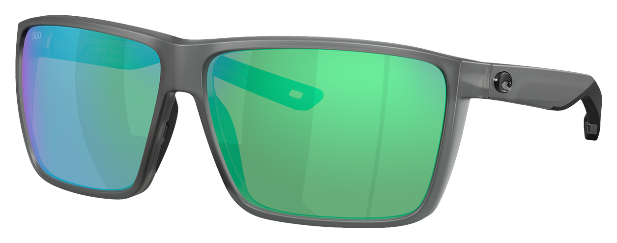 Costa Del Mar Rincon II 580G Glass Polarized Sunglasses - Green Mirror/Matte Smoke Crystal