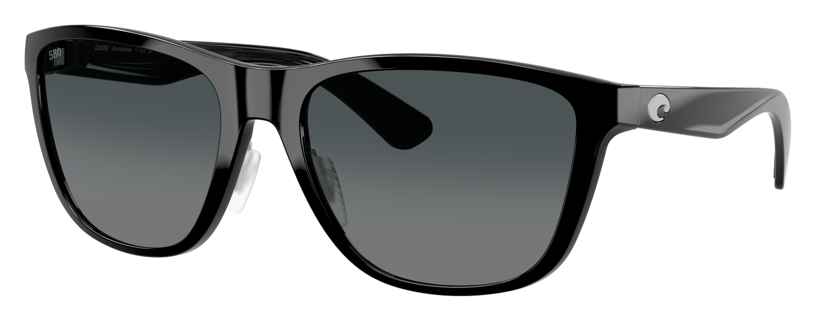Image of Costa Del Mar Corrientes 580G Glass Polarized Sunglasses - Black/Gray Gradient - Large