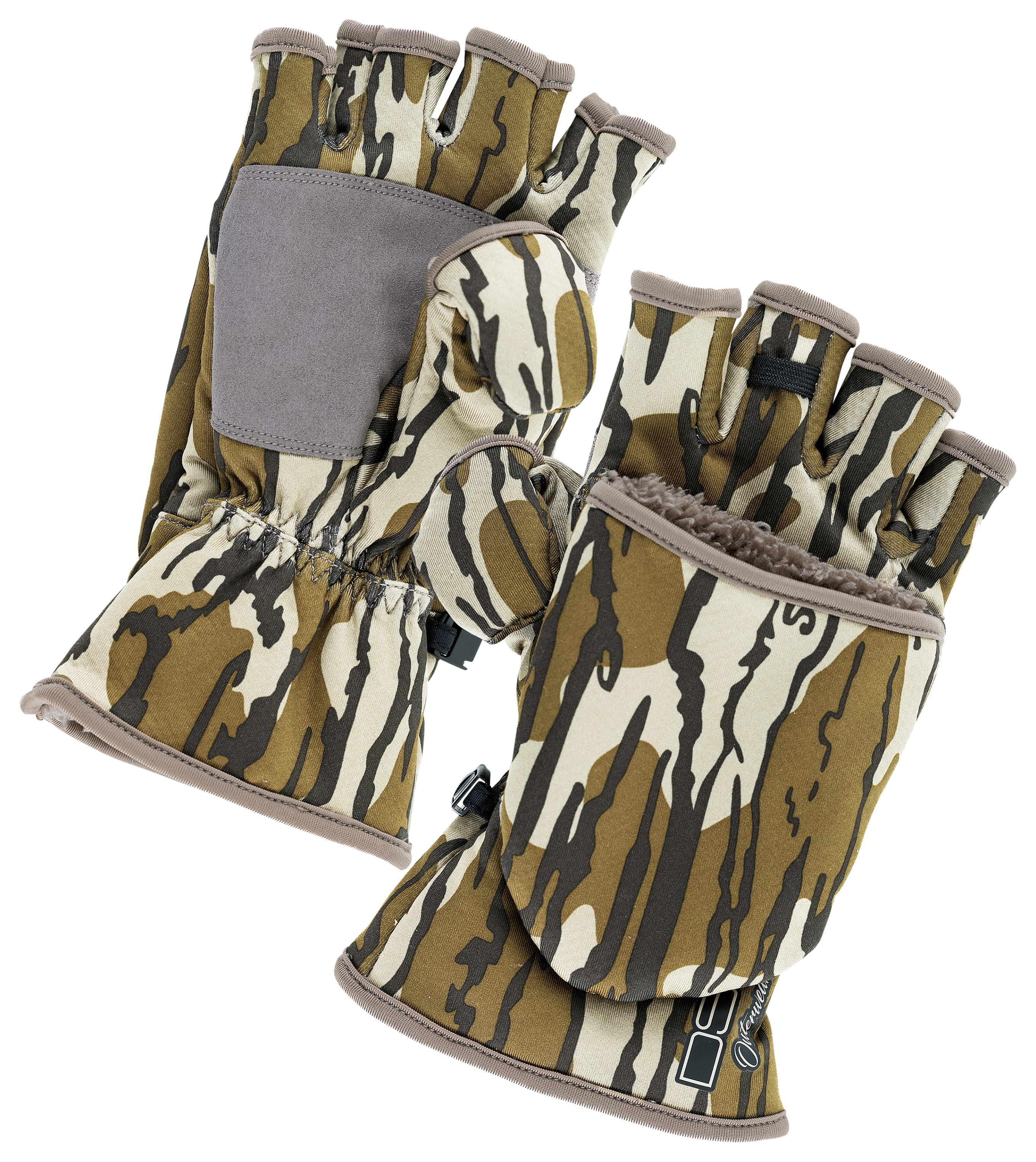 Image of DSG Outerwear Sherpa Flip-Top Mittens - Mossy Oak Original Bottomland - S