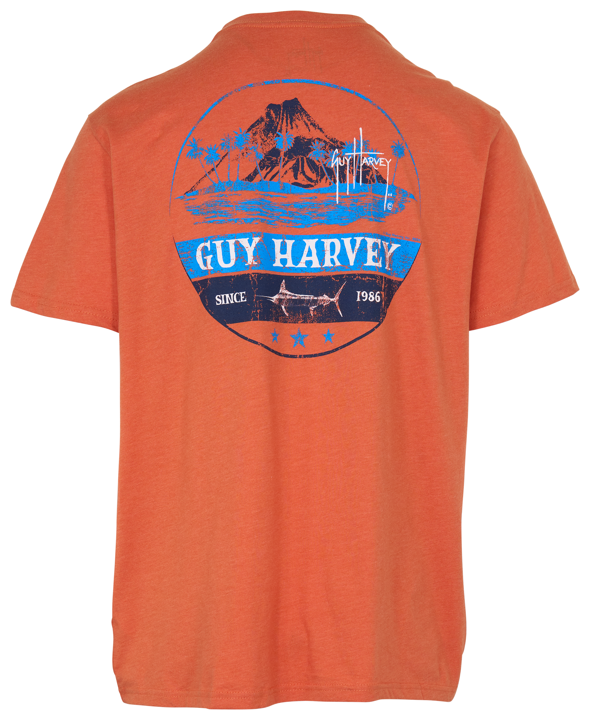Image of Guy Harvey Volcano Short-Sleeve T-Shirt - Arabesque Heather