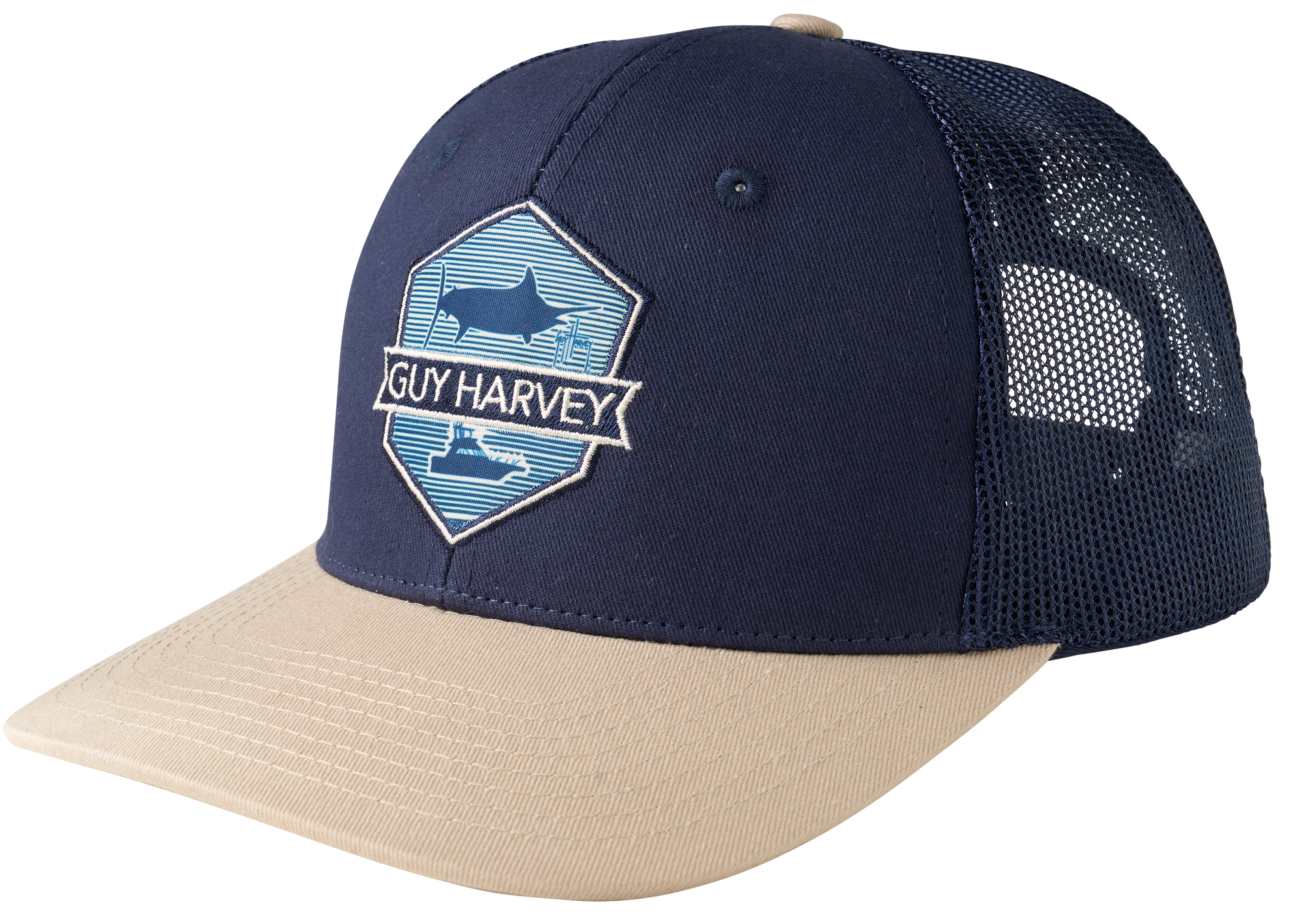 Image of Guy Harvey Deep Sea Fishing Patch Cap