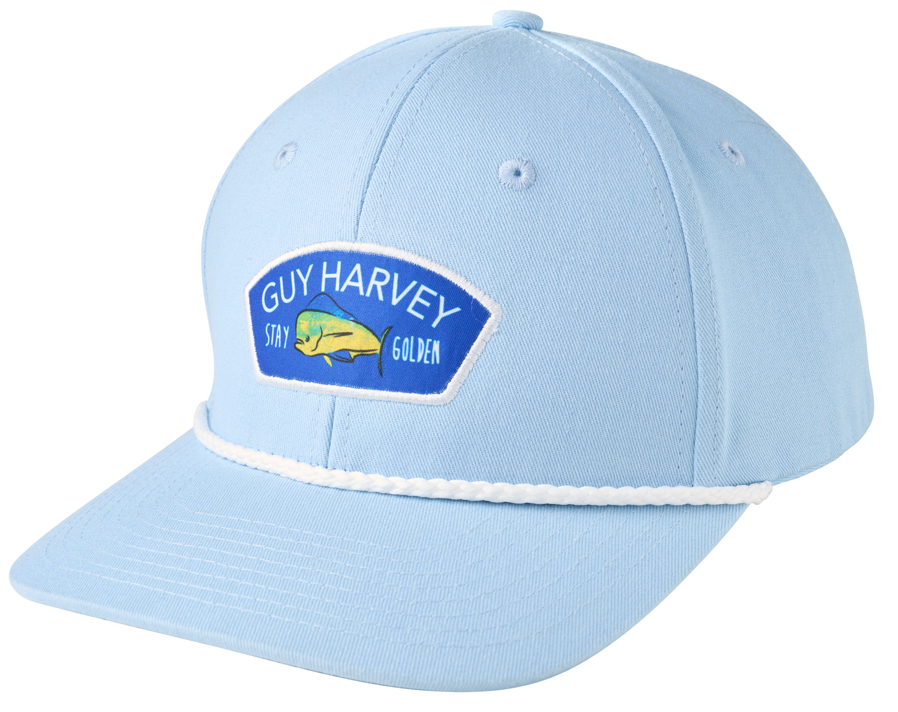 Image of Guy Harvey Stay Golden Mahi Mahi Patch Rope Cap