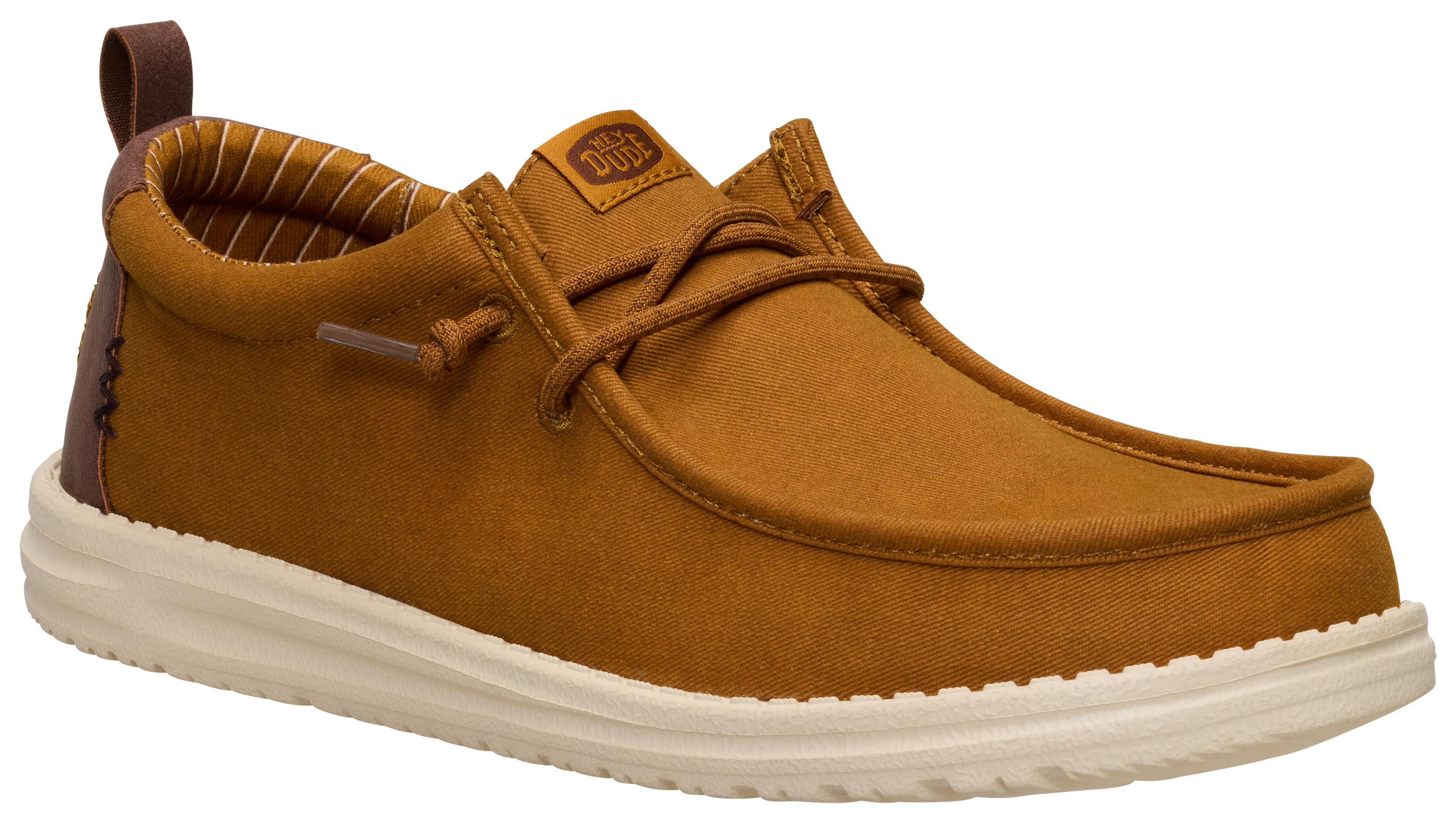 Image of HEYDUDE Wally Vintage Classic Casual Shoes for Men - Spice Brown