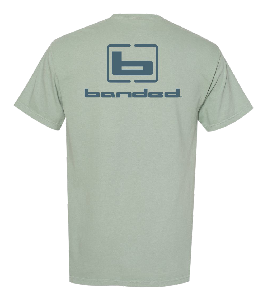 Image of Banded Signature Short-Sleeve Pocket T-Shirt - Bay