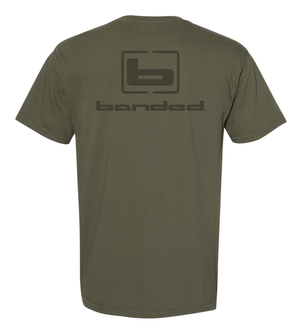 Image of Banded Signature Short-Sleeve Pocket T-Shirt - Sage