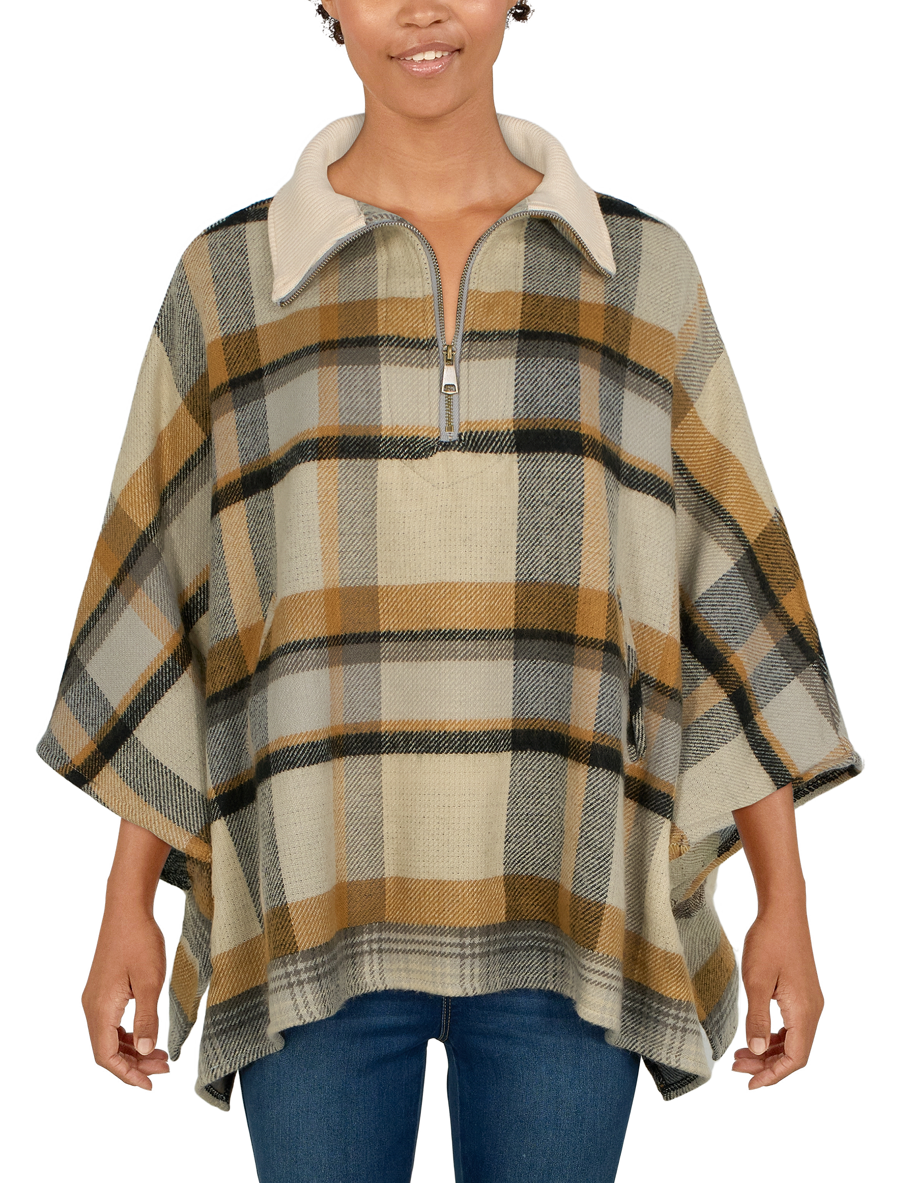 NATURAL REFLECTIONS Countryside Plaid Pullover