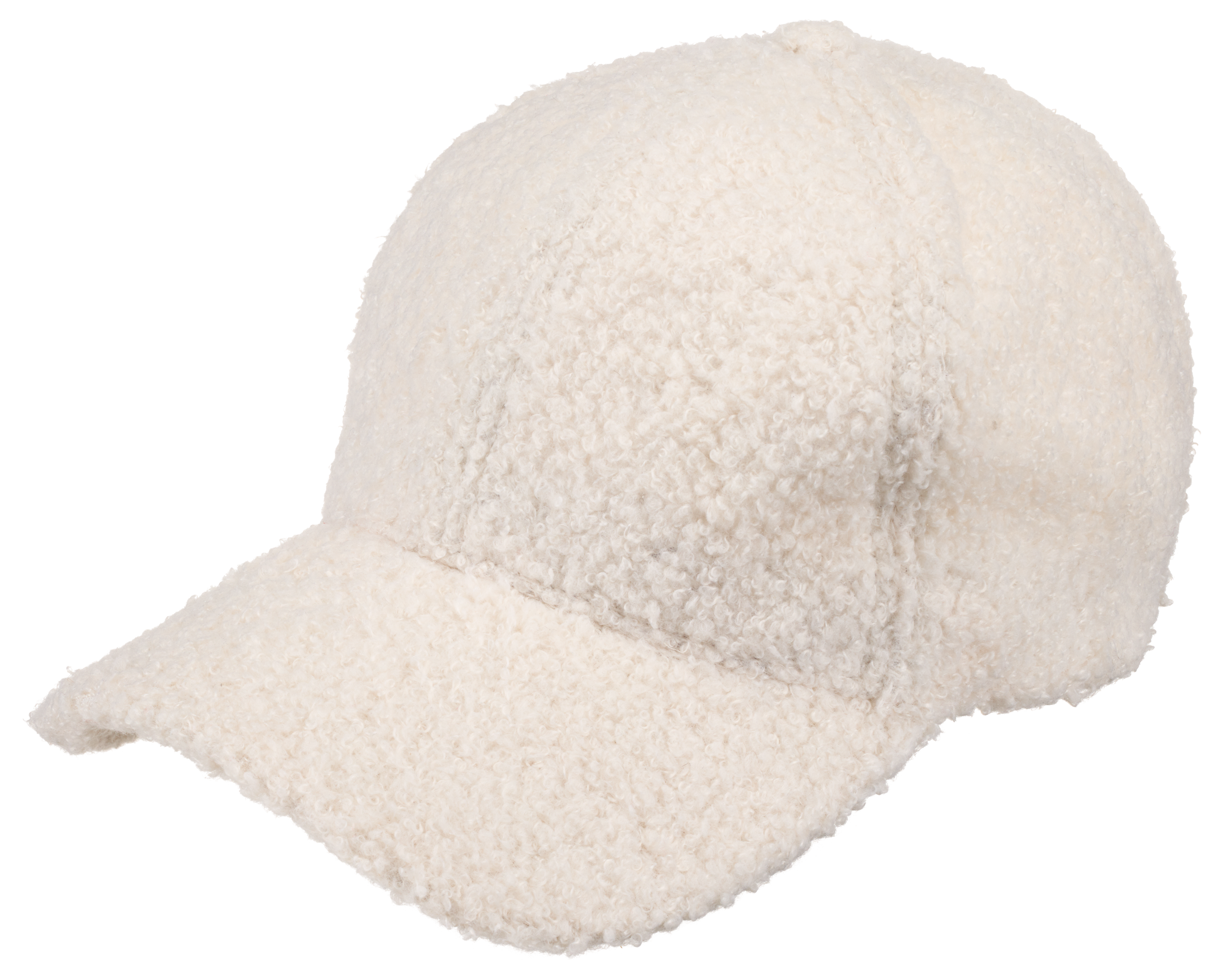 Image of Natural Reflections Cozy Curly Sherpa Adjustable Cap - Cream