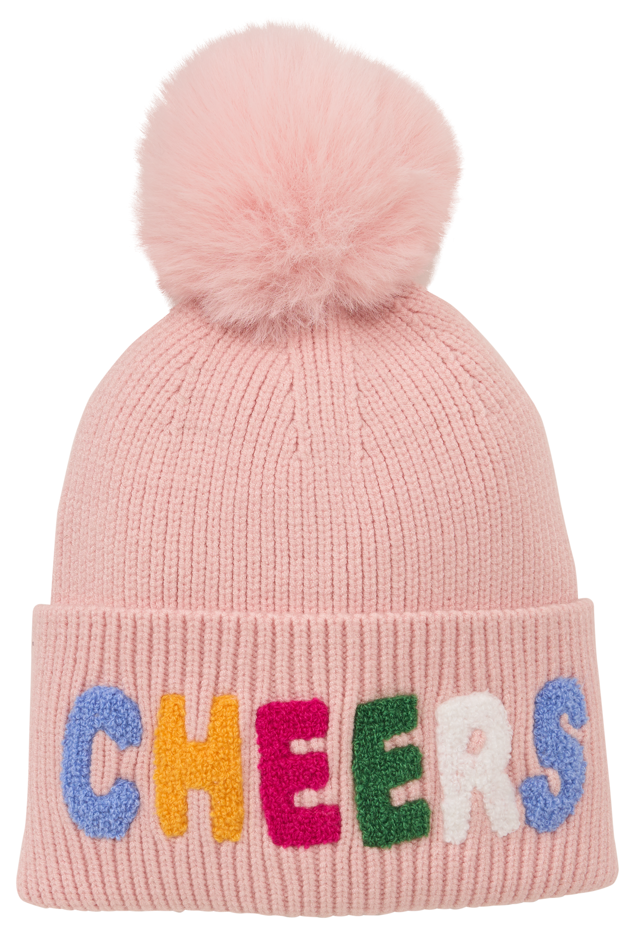 NATURAL REFLECTIONS Holiday Cheers Pom Beanie for Ladies