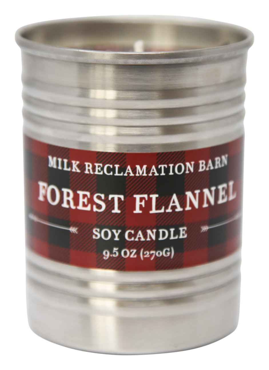Image of Milk Barn Reclamation Trail Cup Candle - Forest Flannel