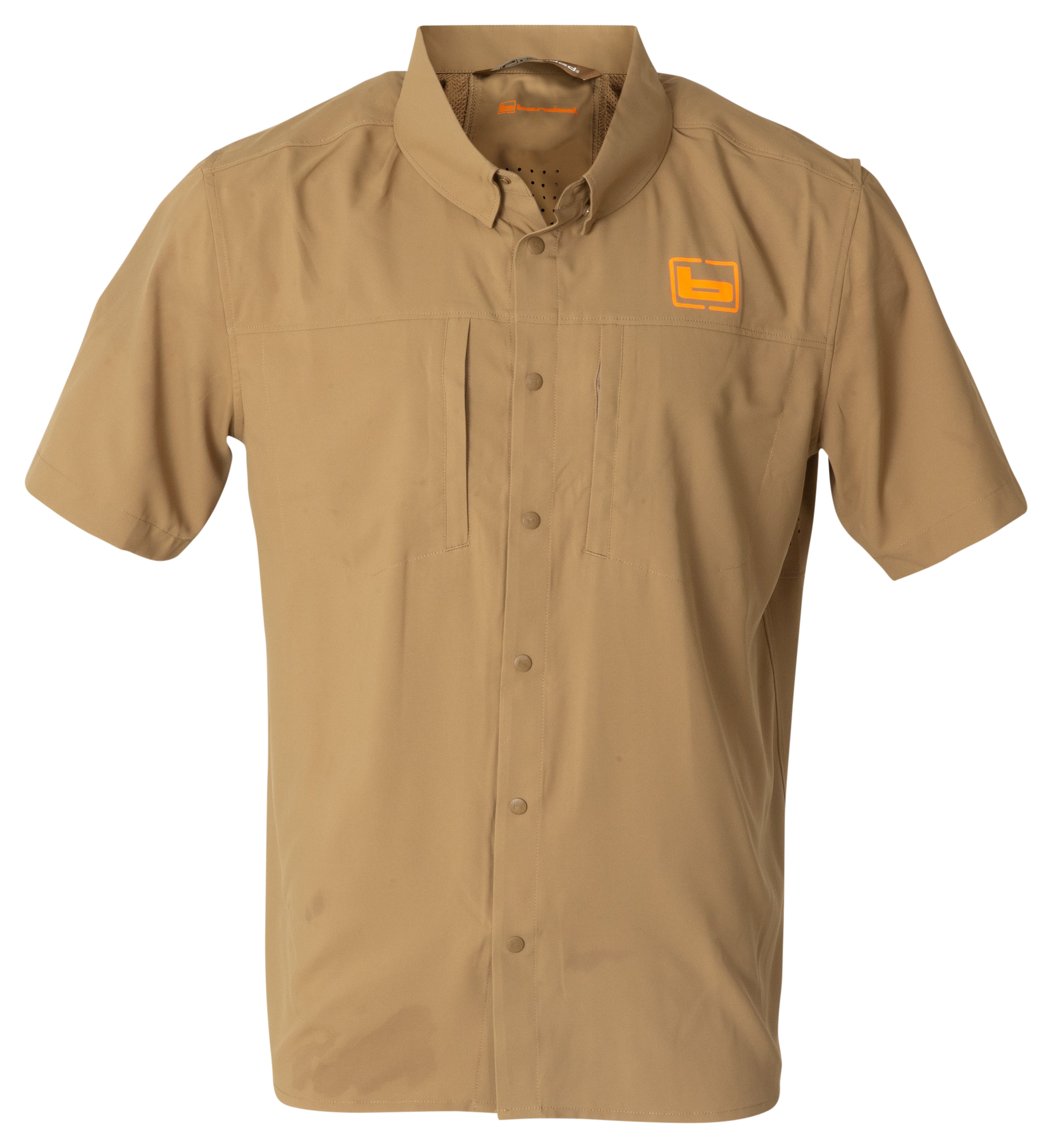 Image of Banded Fieldstone Upland Short-Sleeve Snap-Down Shirt - Prairie