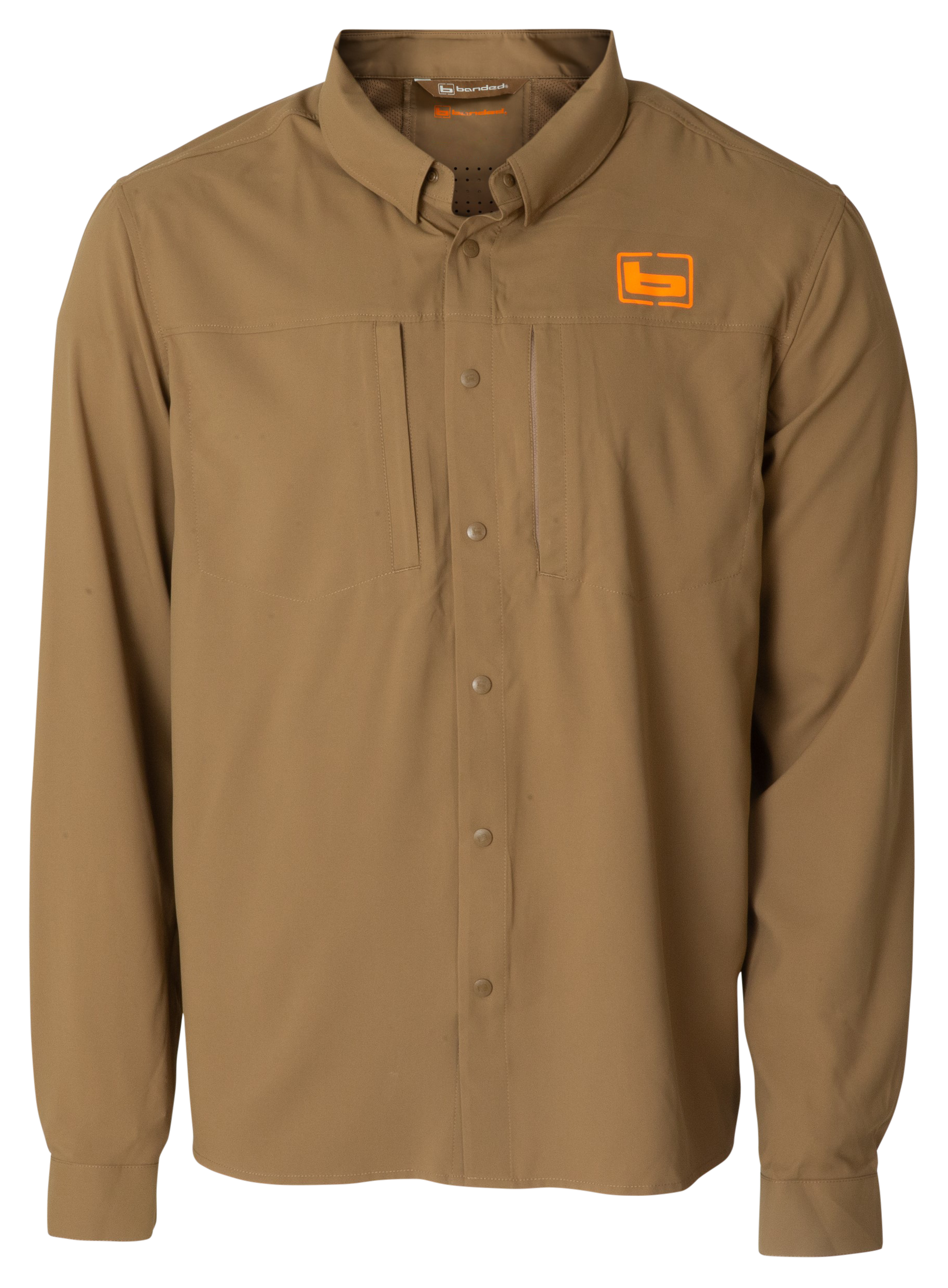 Image of Banded Fieldstone Upland Long-Sleeve Snap-Down Shirt