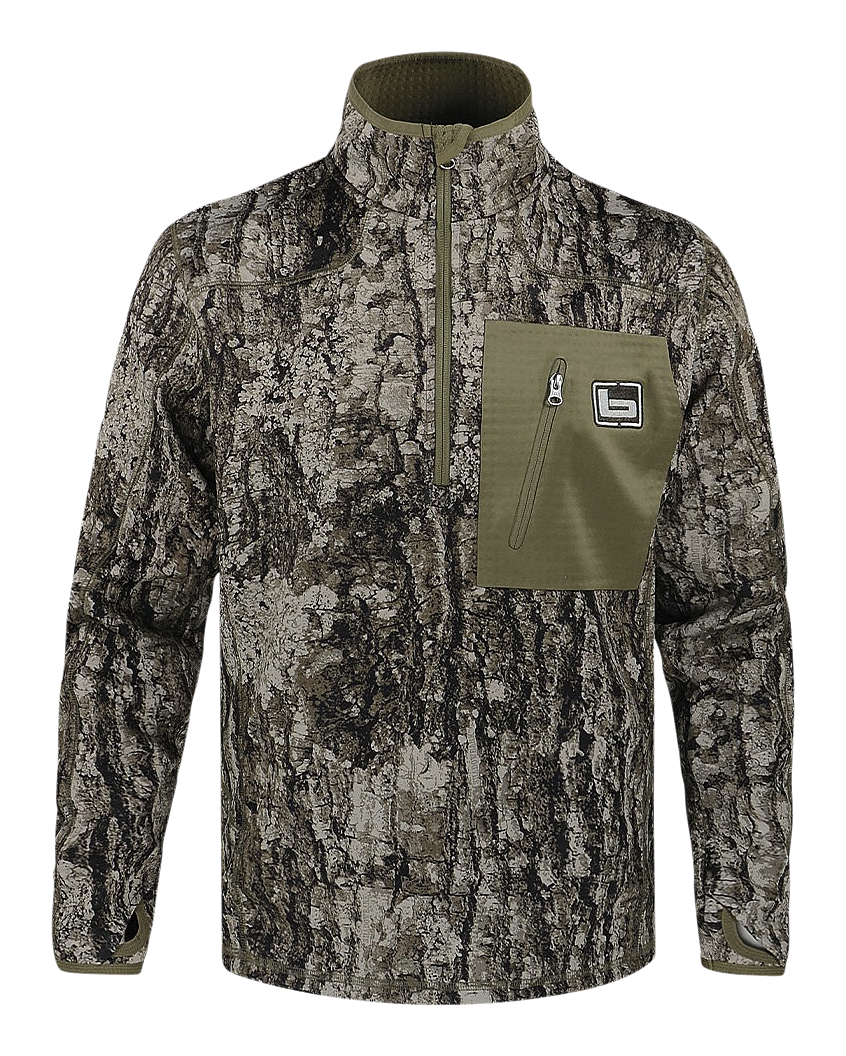 Image of Banded Mid Layer Fleece Quarter-Zip Pullover - TrueTimber Shadowbark - S