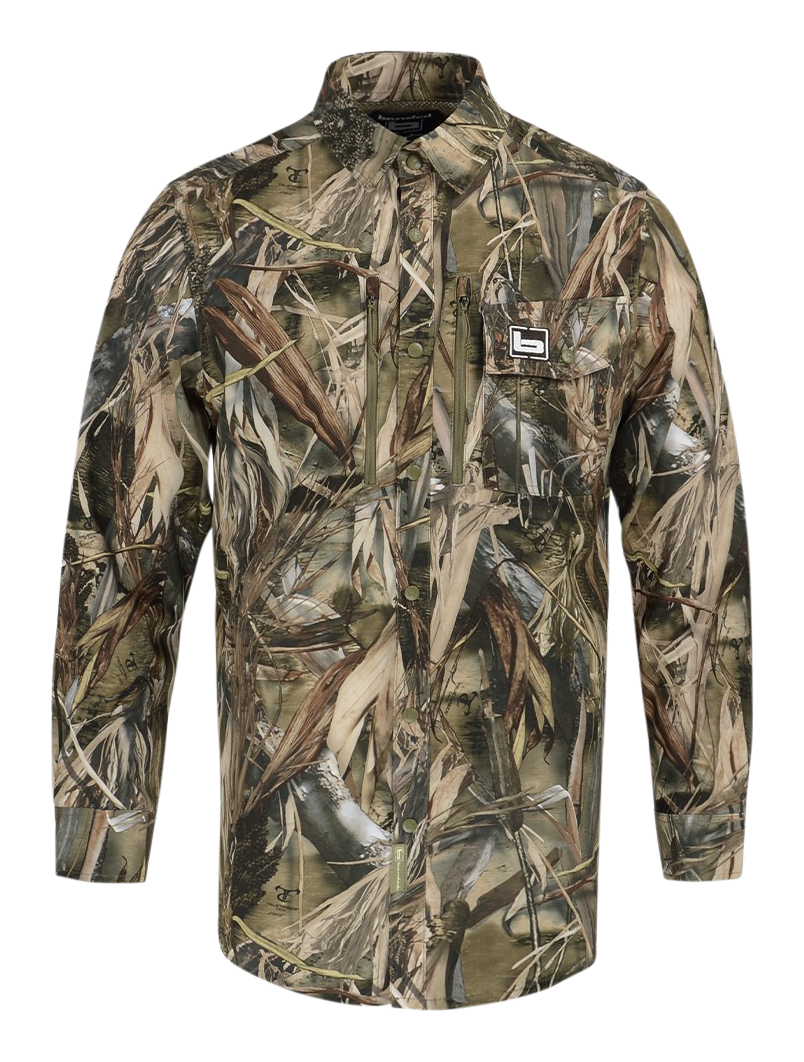 Image of Banded Badlander Lightweight Long-Sleeve Button-Down Shirt - TrueTimber DRT
