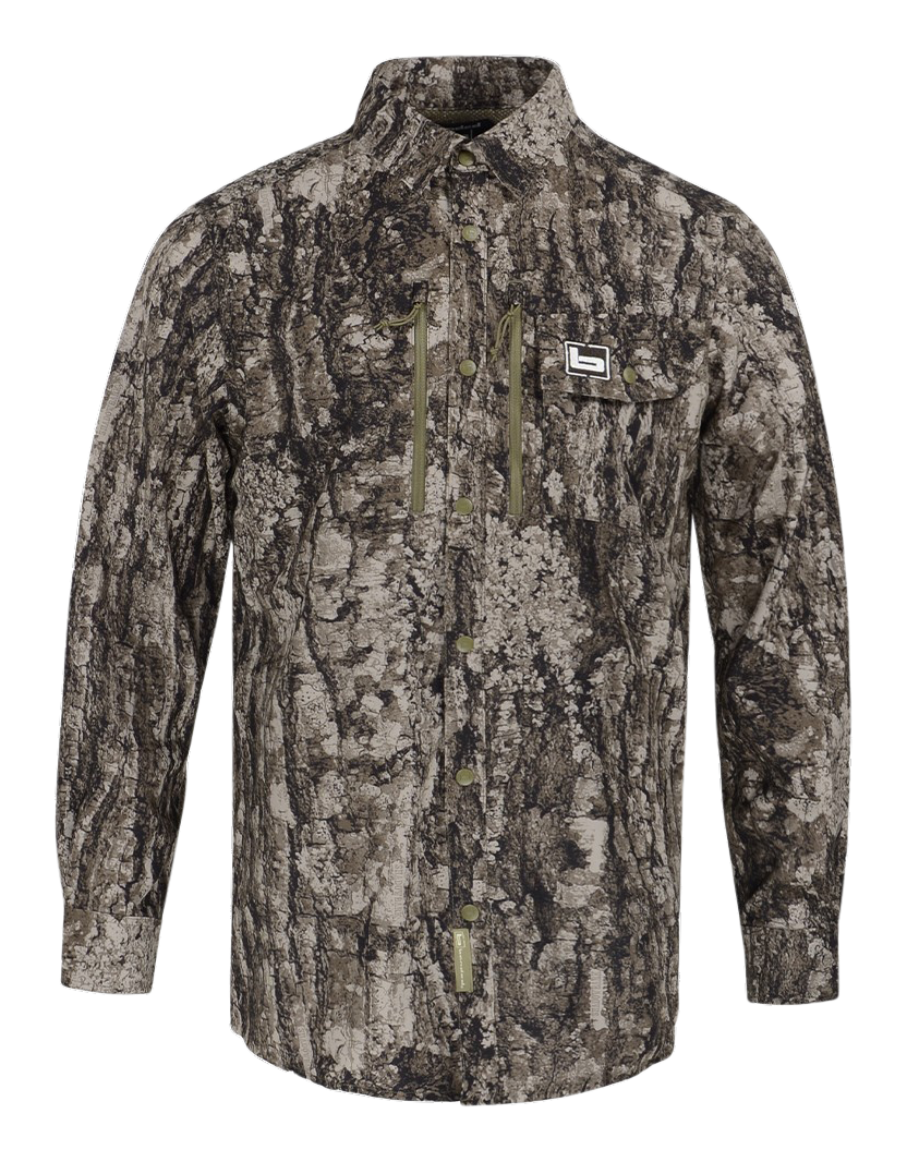 Image of Banded Badlander Lightweight Long-Sleeve Button-Down Shirt -TrueTimber Shadowbark