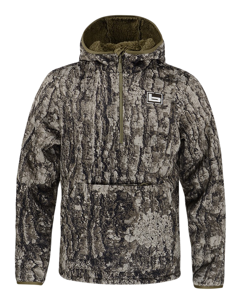 Image of Banded Fanatech Softshell Half-Zip Hoodie for Men - TrueTimber Shadowbark