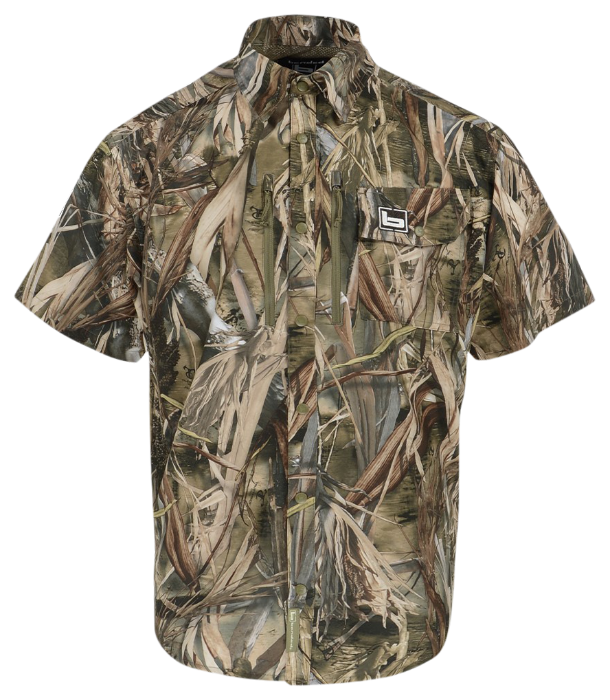 Image of Banded Badlander Lightweight Short-Sleeve Button-Down Shirt - TrueTimber DRT