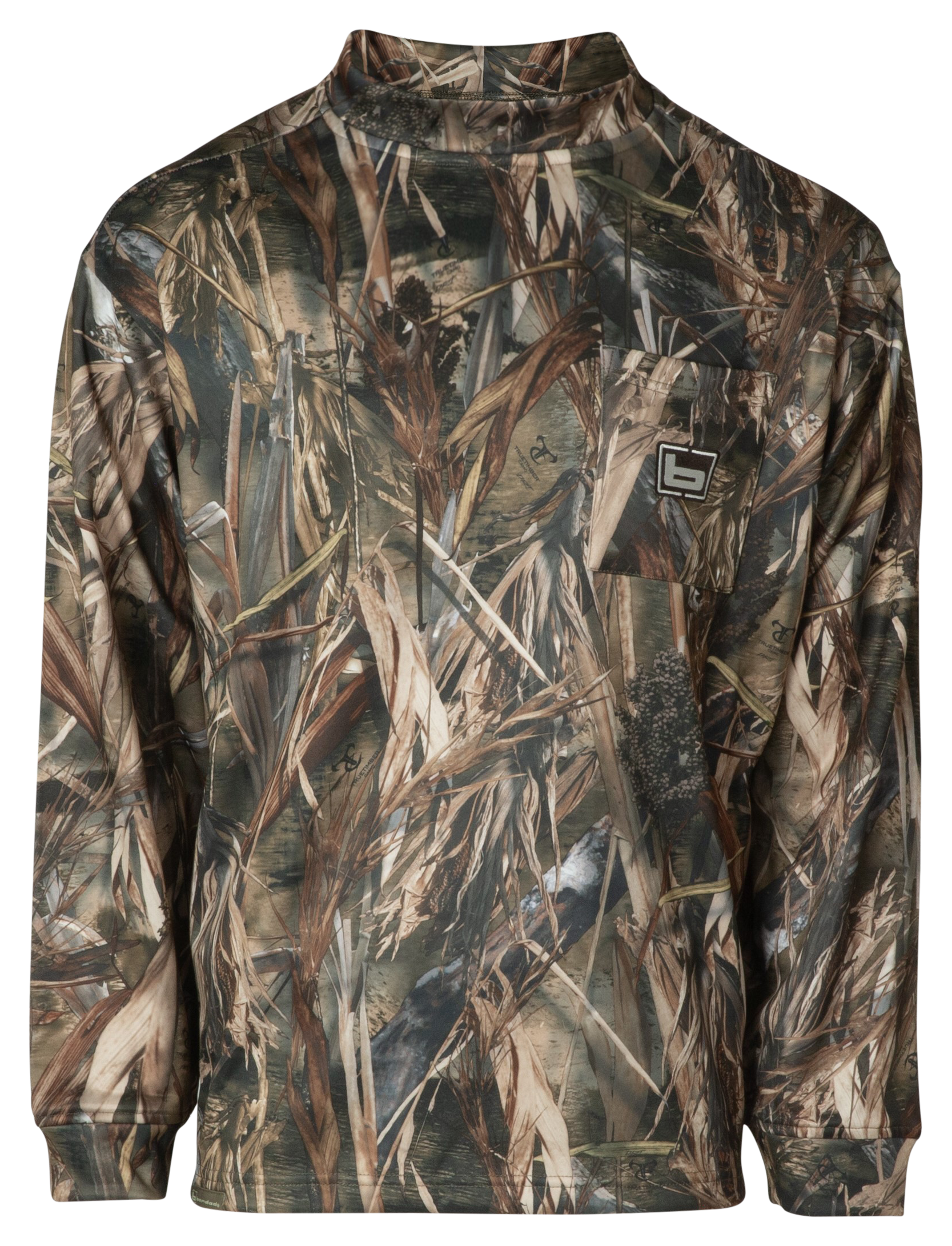 Image of Banded Tec Fleece Mock Neck Shirt - TrueTmber DRT - S