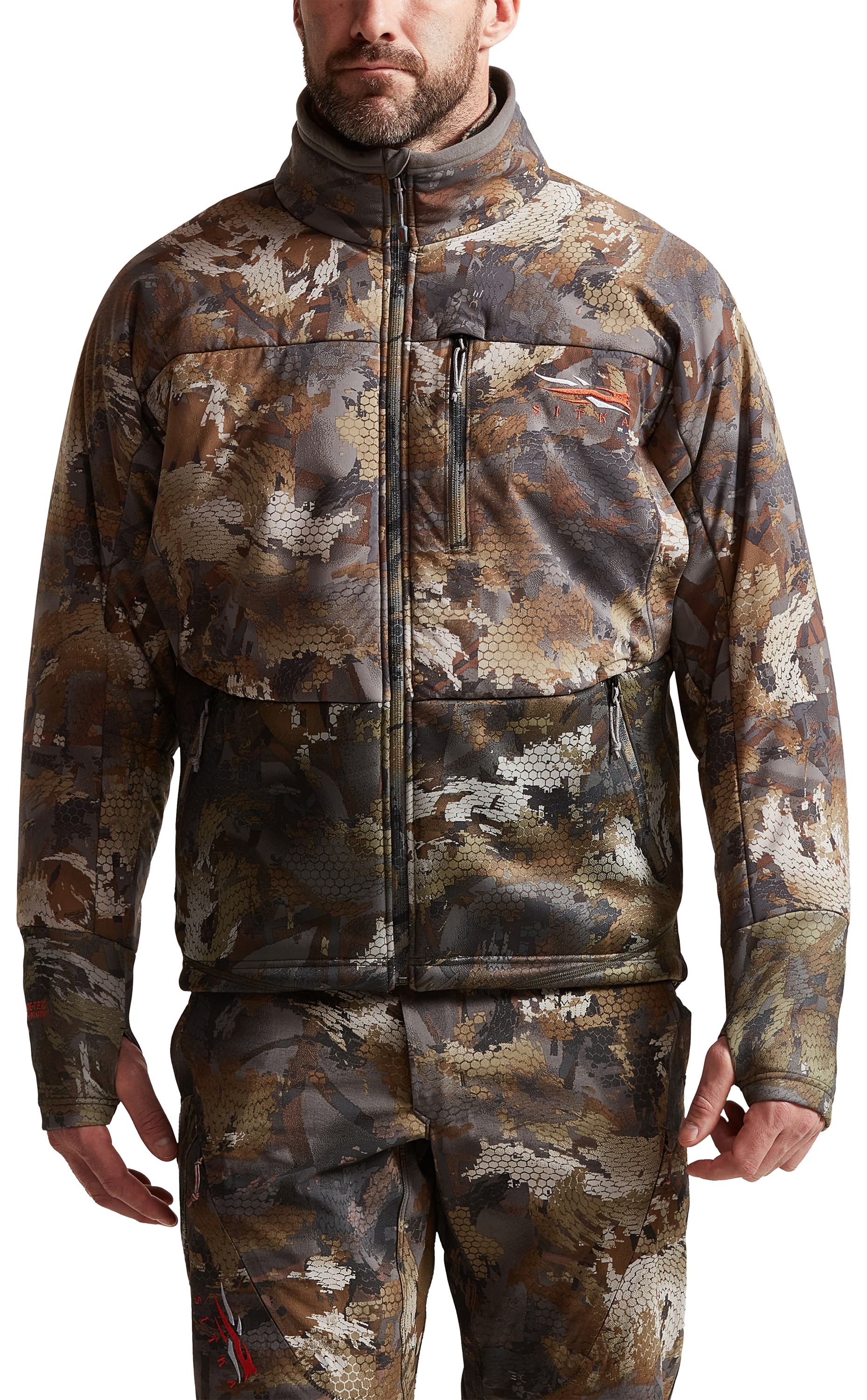 Image of SITKA GORE OPTIFADE Concealment Waterfowl Timber Duck Oven Jacket for Men - M
