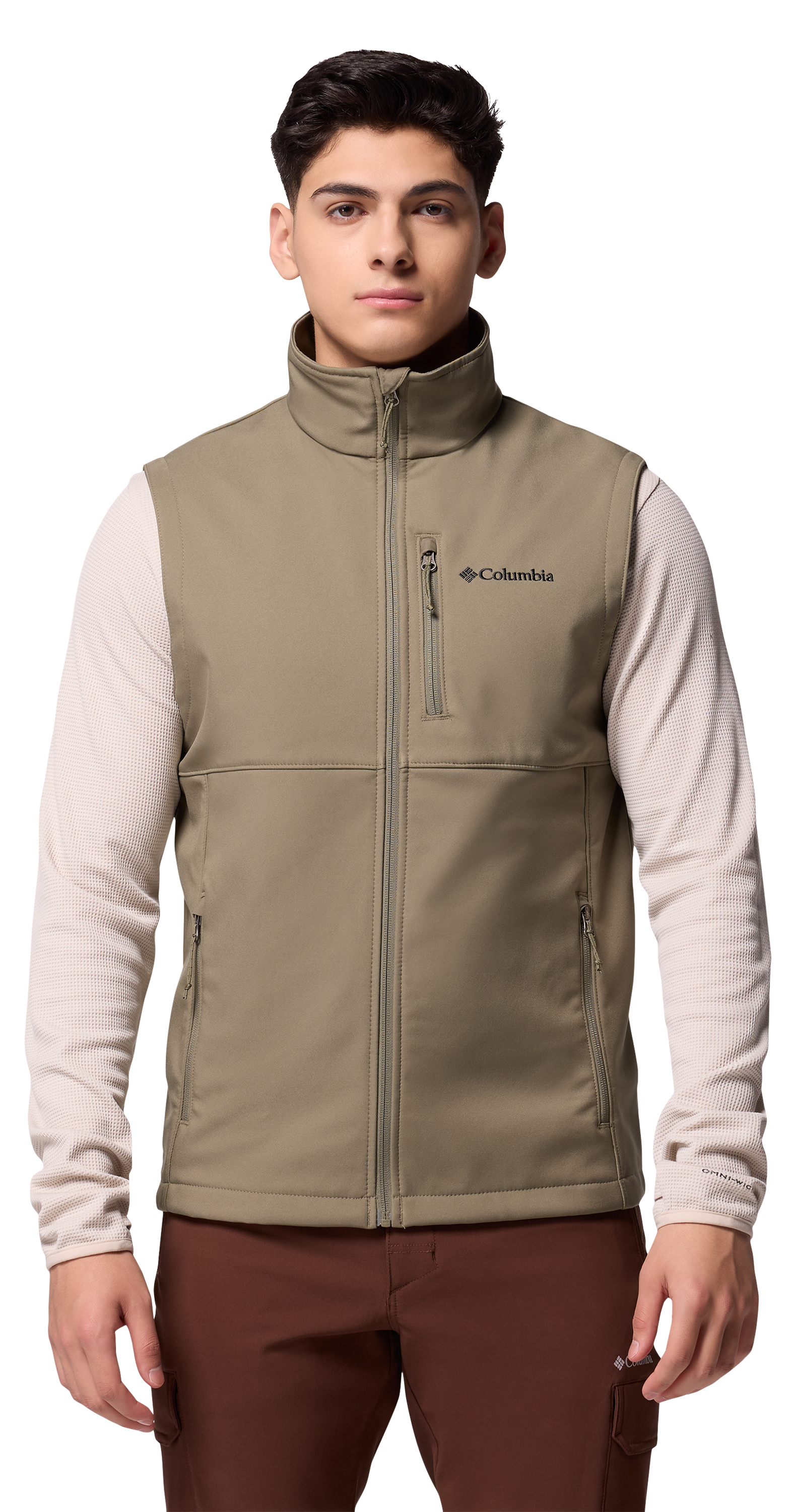 Image of Columbia Ascender II Softshell Vest for Men - Stone Green