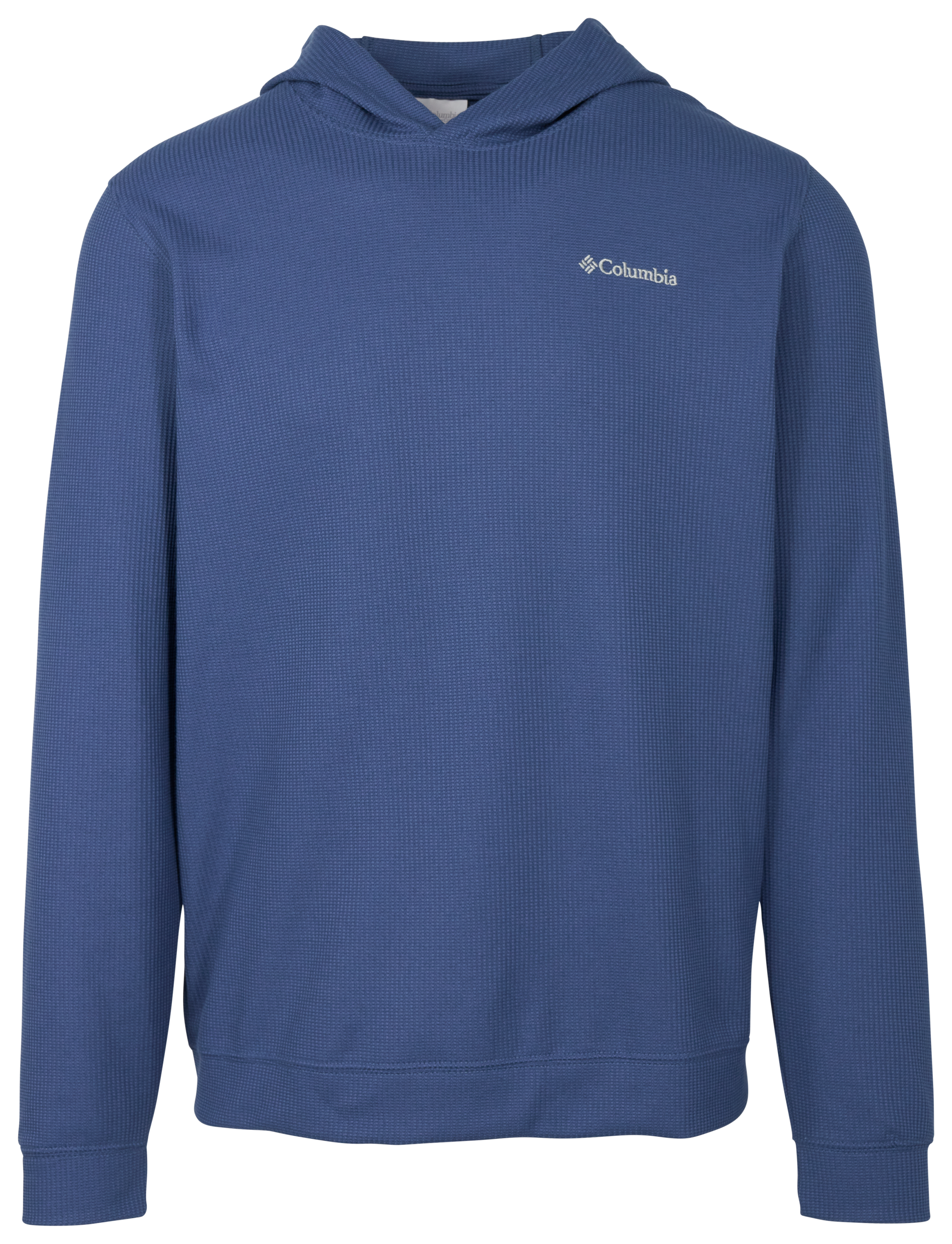 Image of Columbia Pitchstone Knit Hoodie for Men - Dark Mountain - 2XL