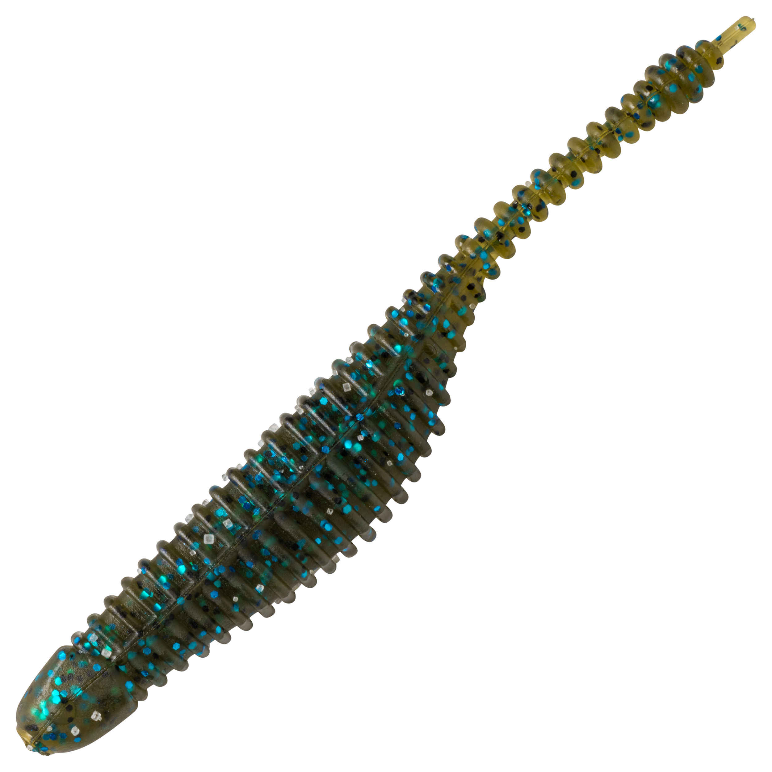 Image of "Great Lakes Finesse Drop Minnow - Green Pumpkin Blue - 2-3/4"""