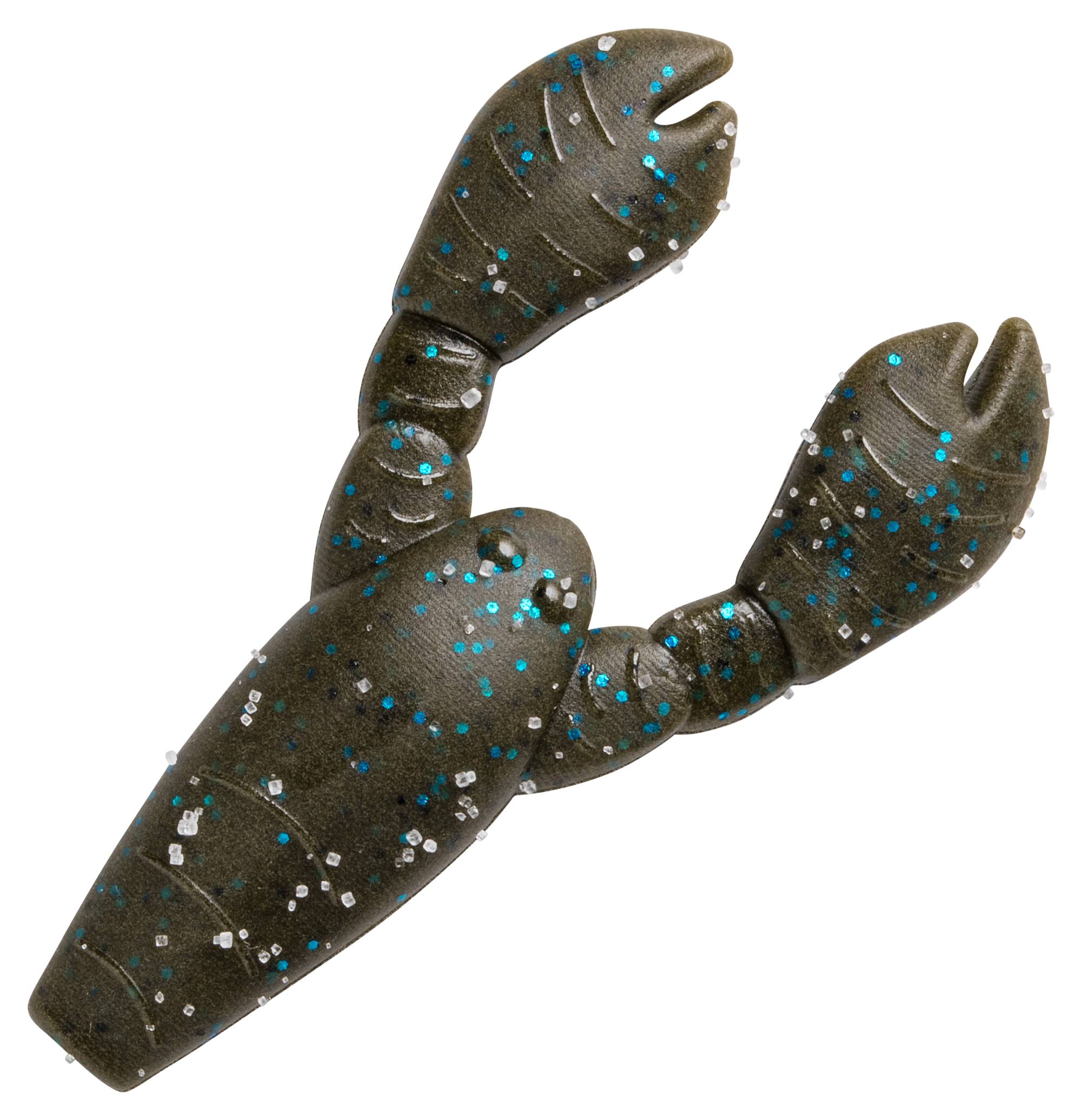 Image of Great Lakes Finesse Snack Craw - Green Pumpkin Blue - 2.1''