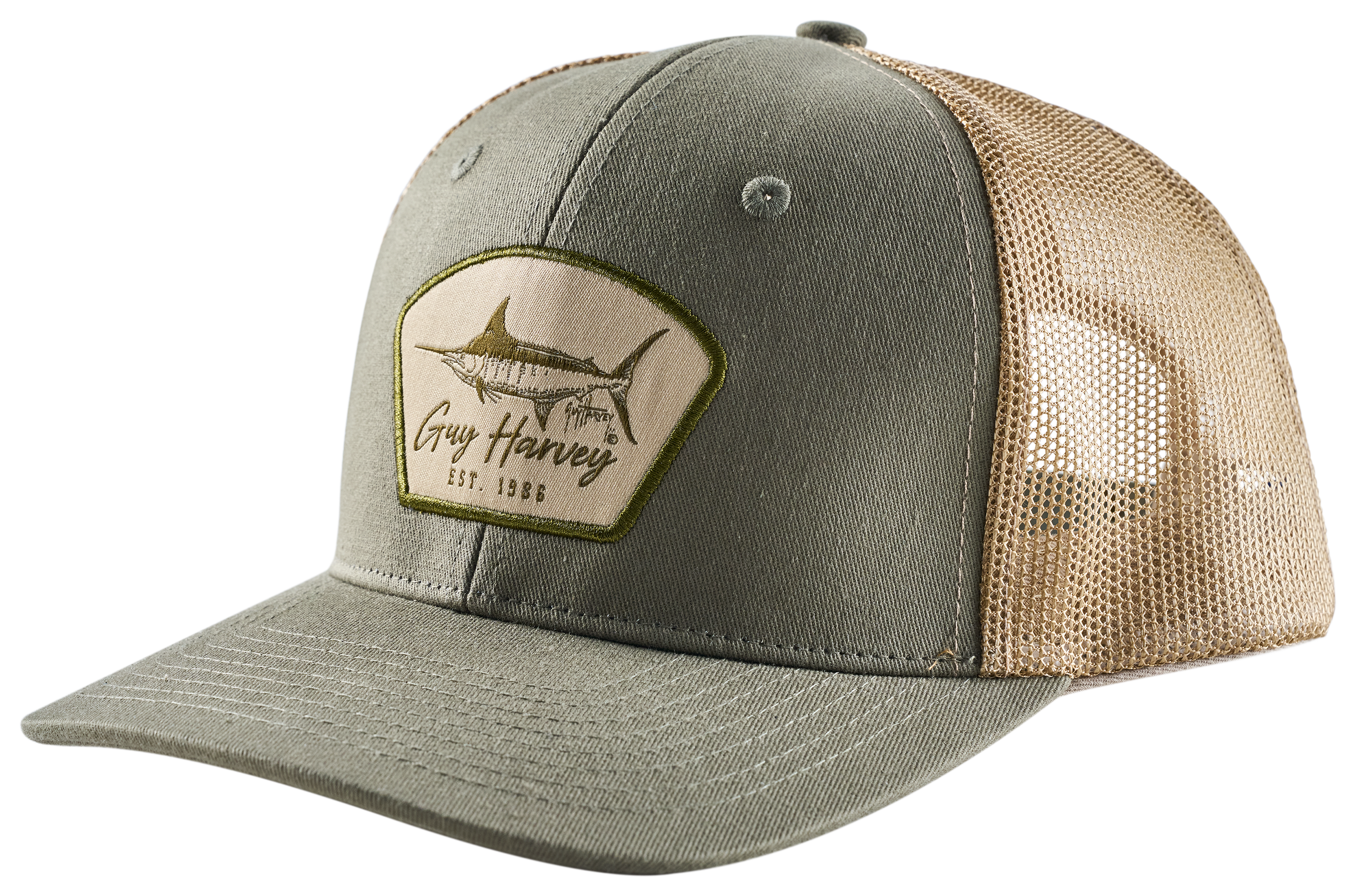 GUY HARVEY Cali Vibes Patch Mesh-Back Trucker Cap