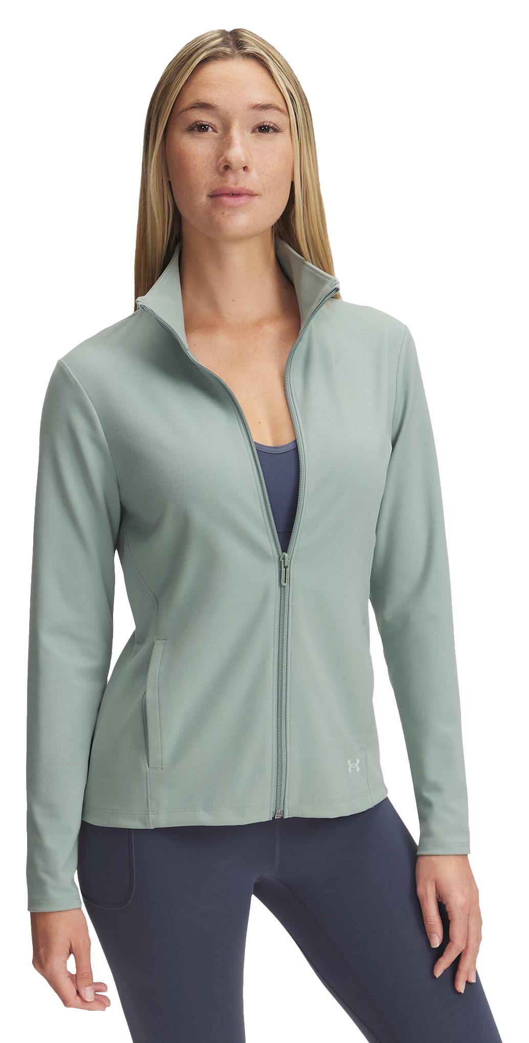 Image of Under Armour Motion Jacket - Silica Green/Hydro Green - 1X