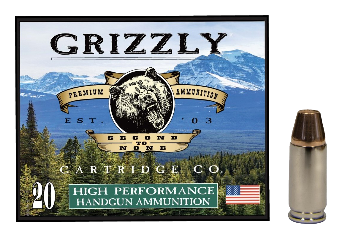 Image of Grizzly Ammunition 9mm Luger +P+ 147 Grain Full Metal Jacket FP Handgun Ammo