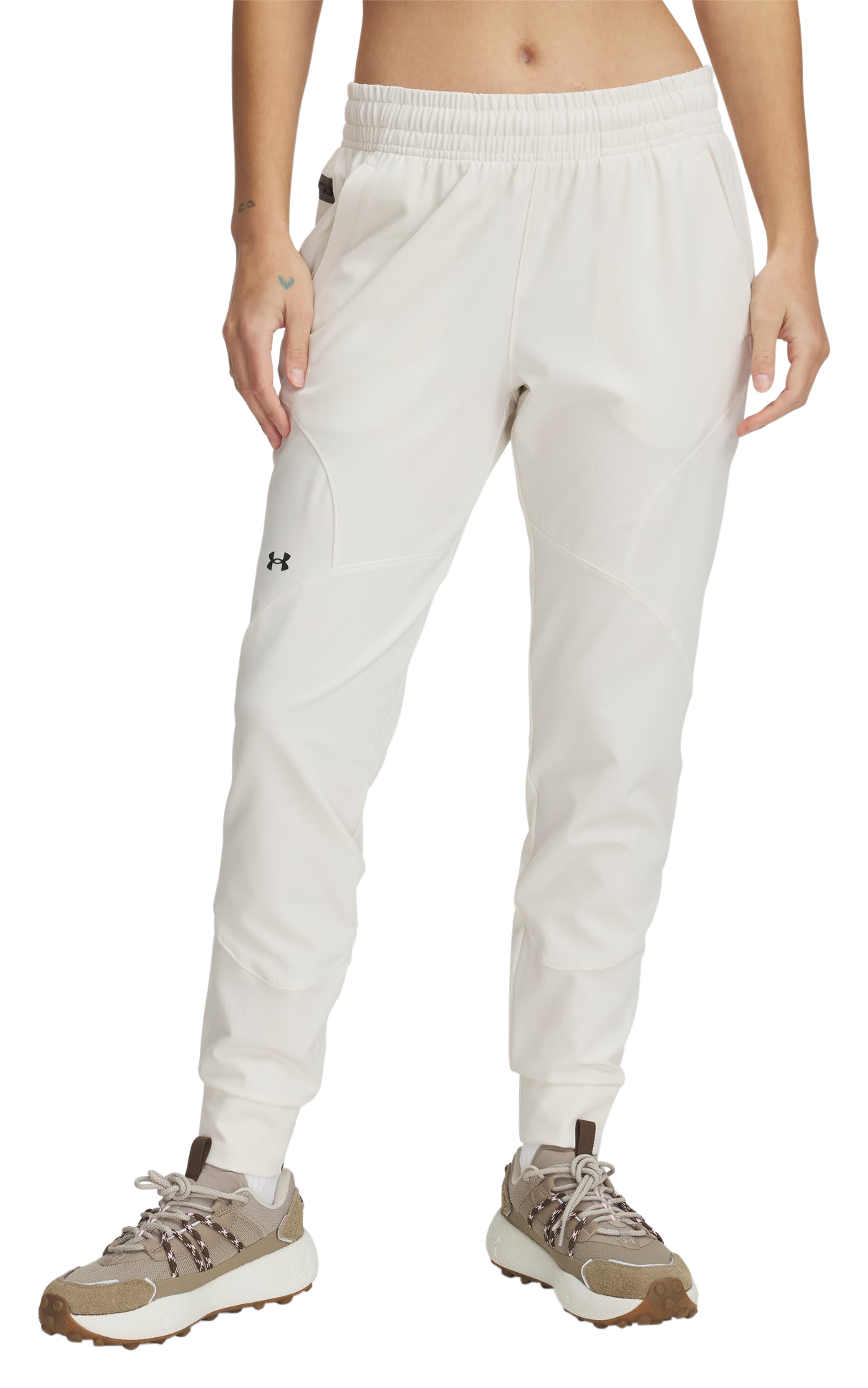 Image of Under Armour Unstoppable Joggers for Ladies - Stone/Black - XXL - Regular