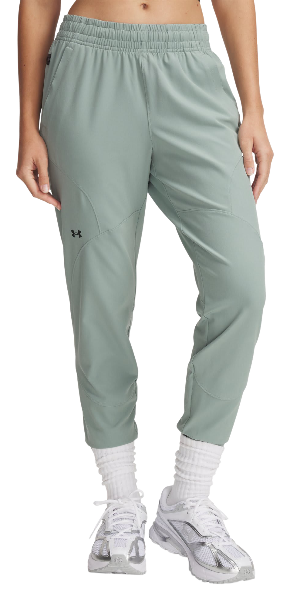 Image of Under Armour Unstoppable Joggers for Ladies - Silica Green/Black - L - Regular