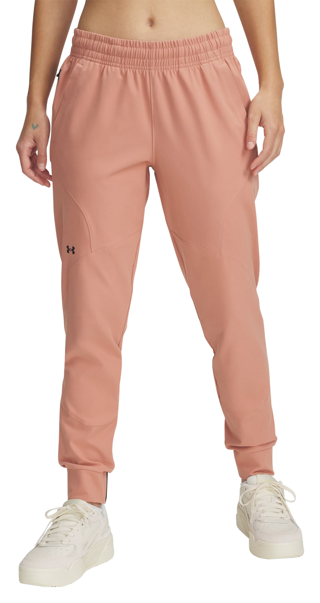 Image of Under Armour Unstoppable Joggers for Ladies - Canyon Pink/Black - XL - Regular