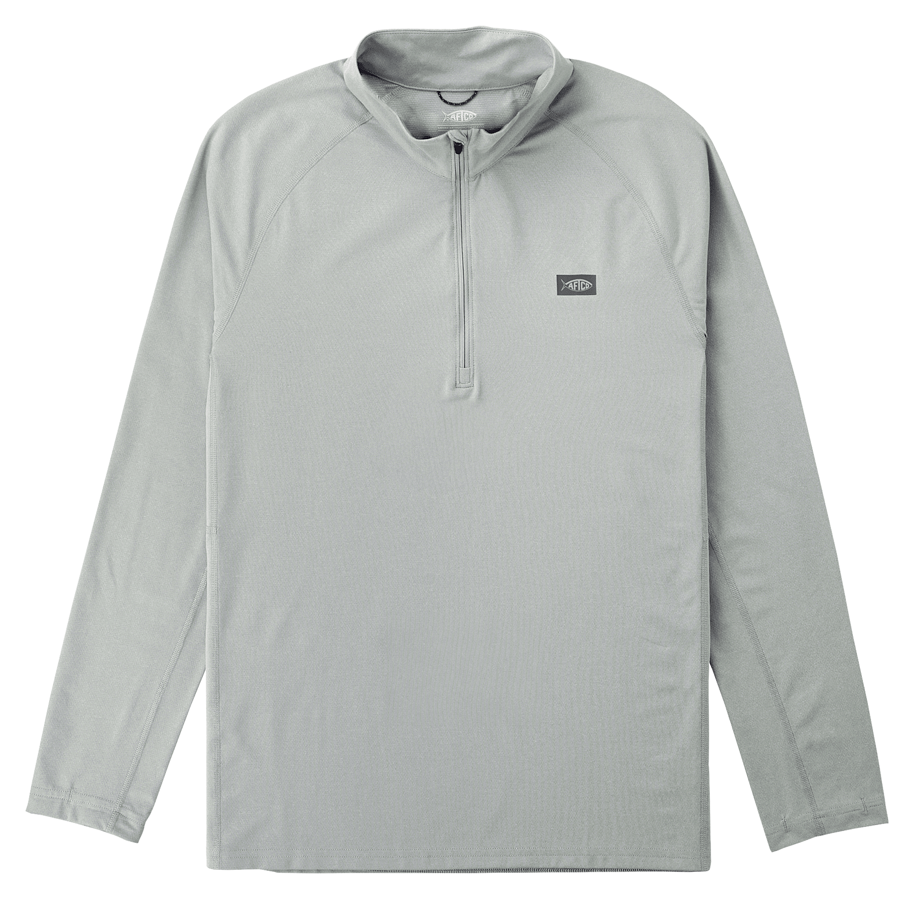Image of AFTCO Air-O-Mesh Quarter-Zip Pullover for Men - Harbor Gray Heather