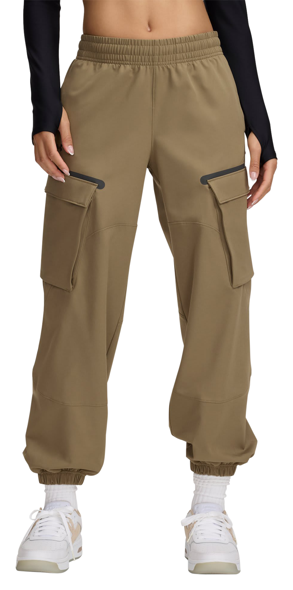 Image of Under Armour Unstoppable Cargo Pants for Ladies - Bayou/Black