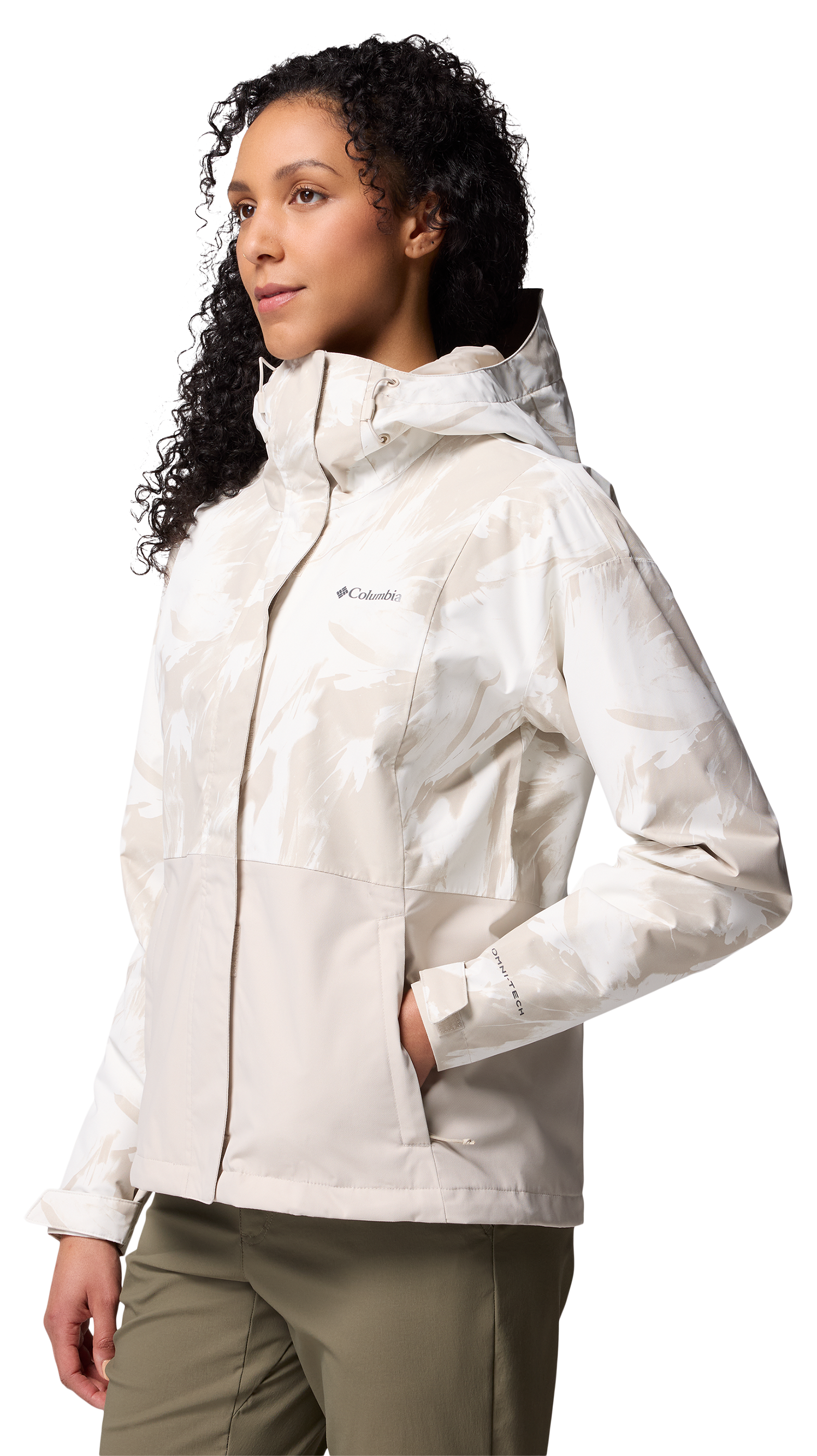 Columbia Columbia Hikebound Printed Jacket - Dark Stone Snowflight/Dark Sto - $80.00 at Bass Pro Shops